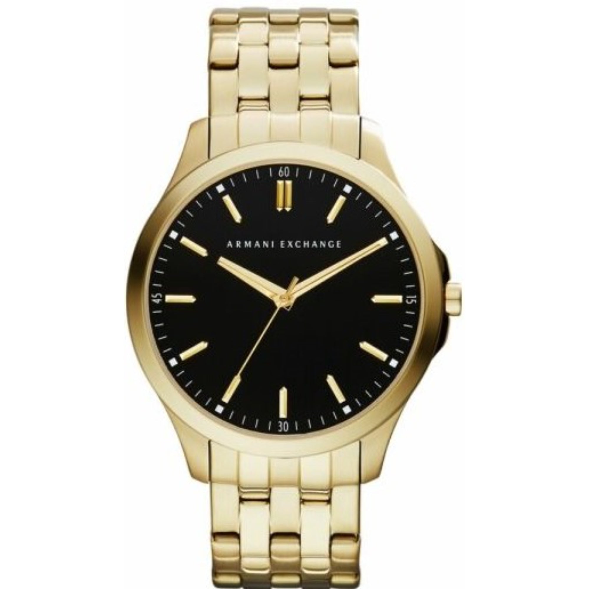 Armani Exchange Hampton Quartz Black Dial Steel Strap Men's Watch AX2145