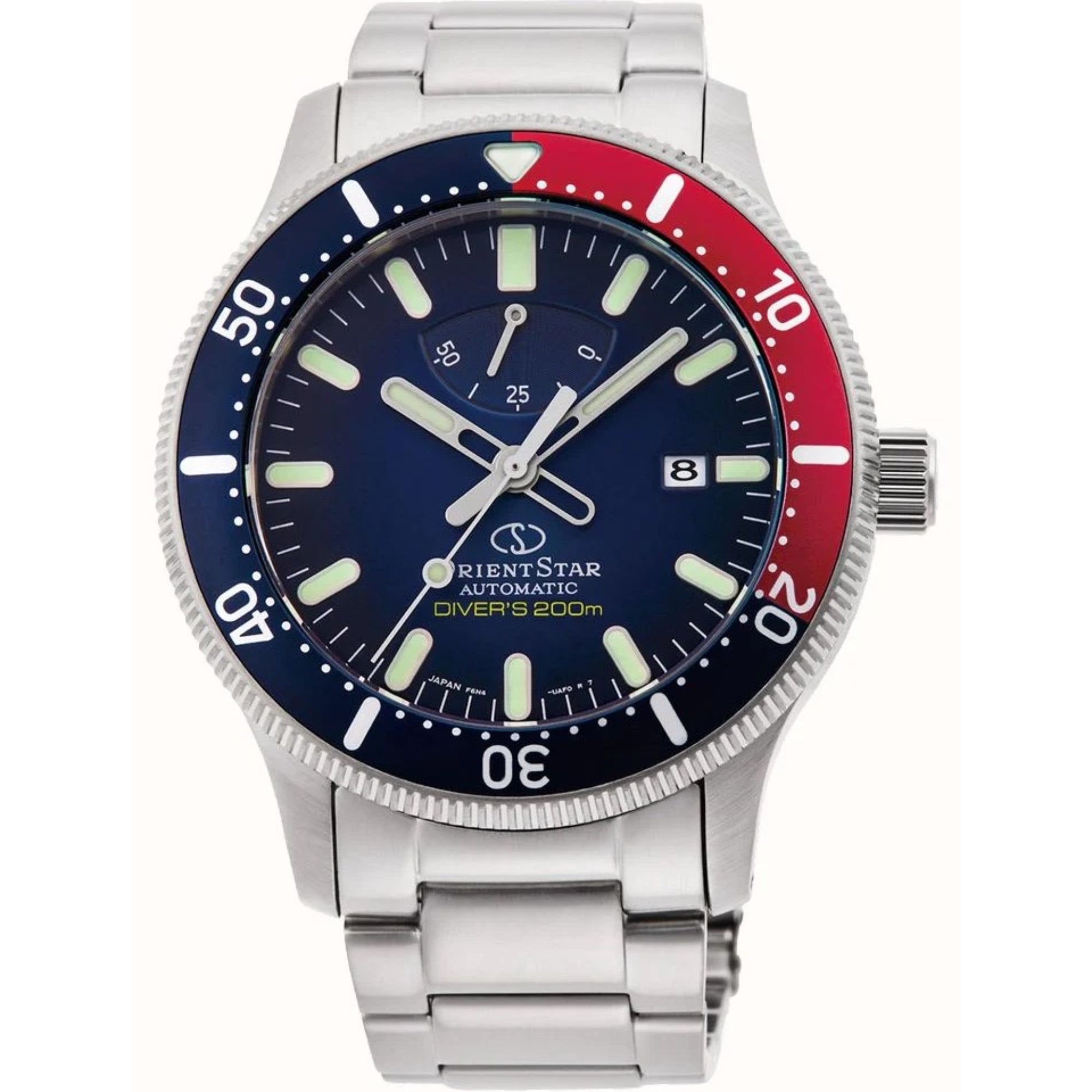Orient Star ISO Diver Automatic Mechanical Blue Dial Stainless Steel Bracelet Men’s Watch RE-AU0306L00B