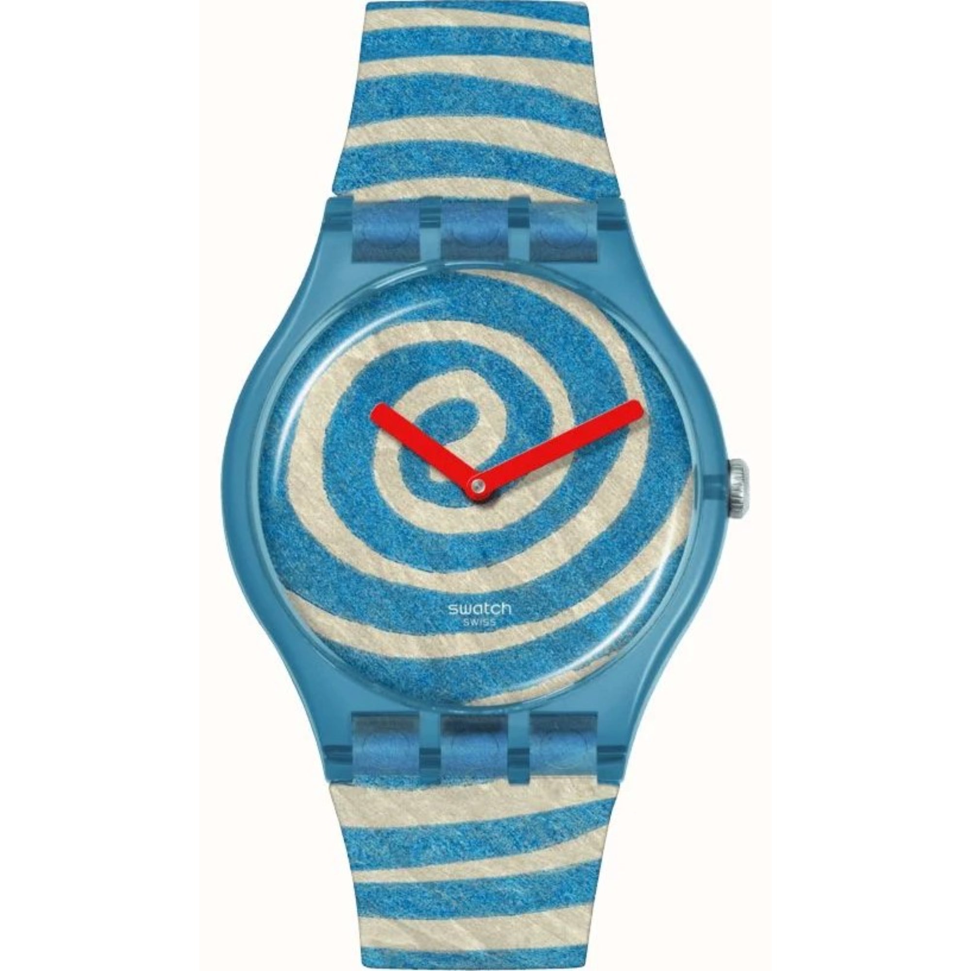 Swatch x Tate Bourgeois's Spirals Silicone Strap Unisex Watch SUOZ364C