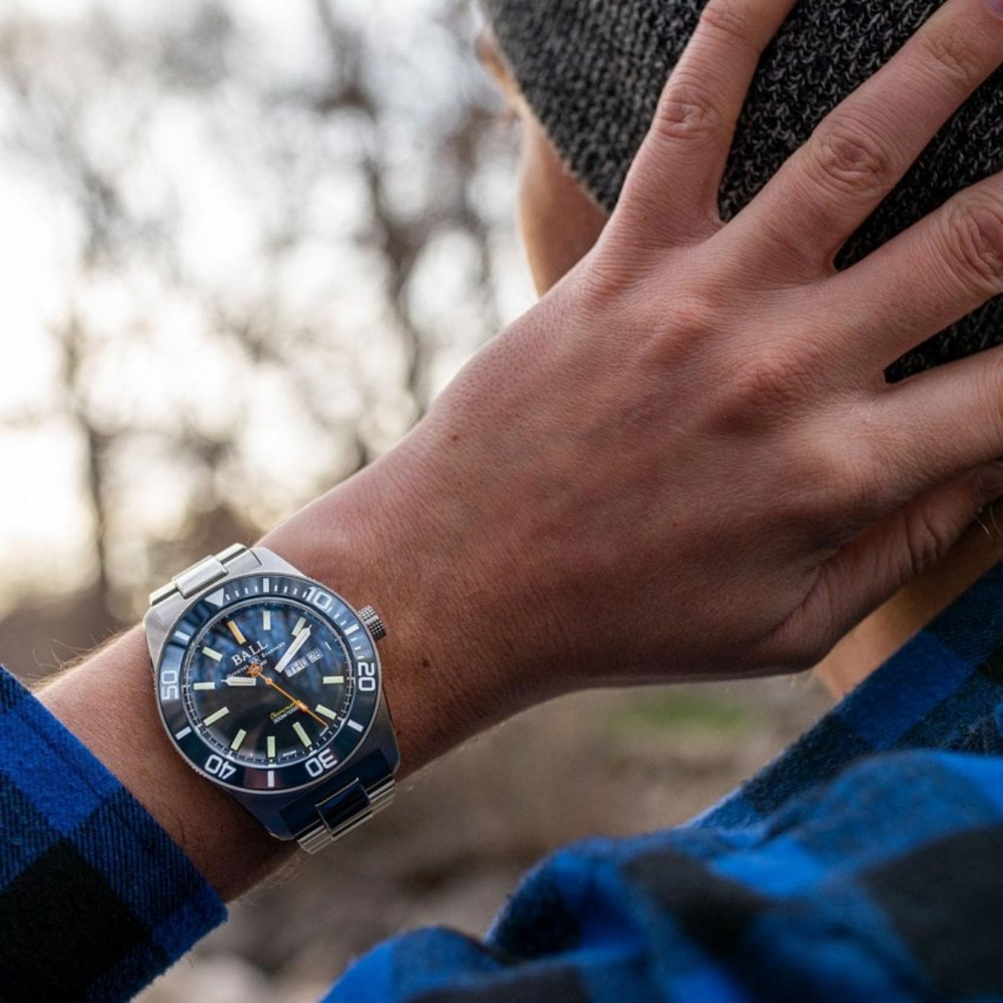 BALL Engineer Master II Skindiver Heritage Blue Dial Stainless Steel Men’s Watch DM3308A-S1C-BE