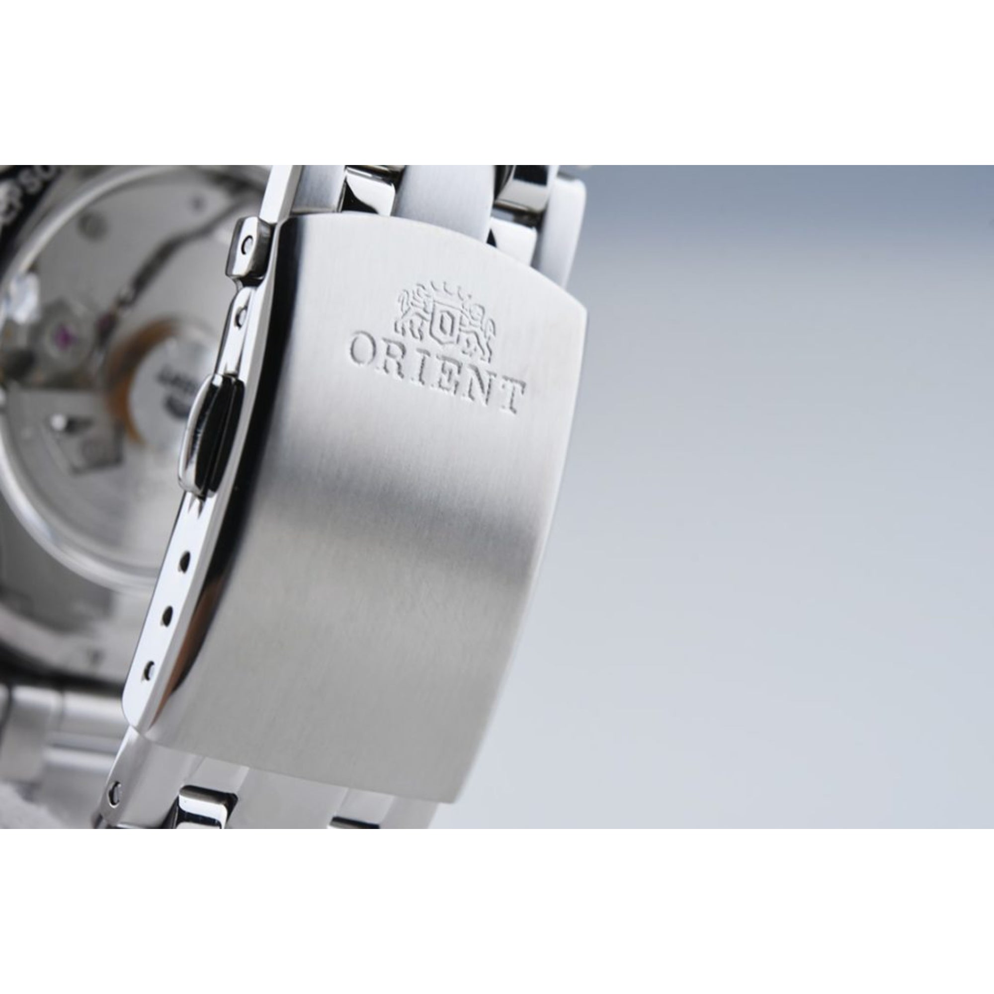 Orient Golden Eye II Contemporary Open Heart White Dial Steel Strap Men's Watch TAG03001W0