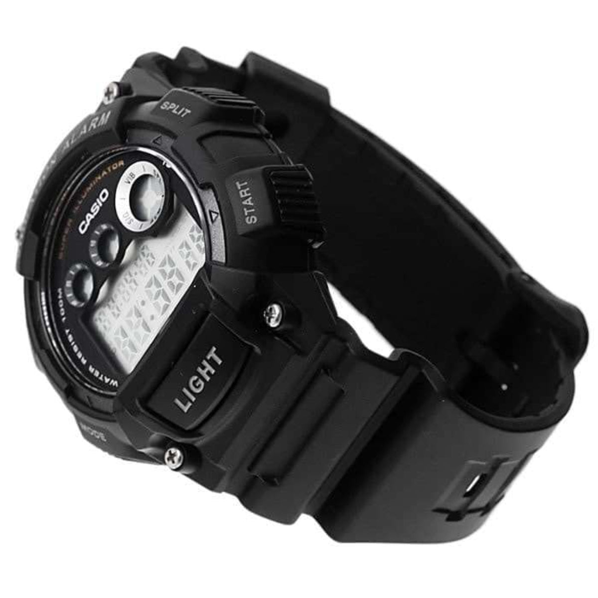 Casio Collection Quartz Digital Black Resin Strap Watch W-735H-1AVEF