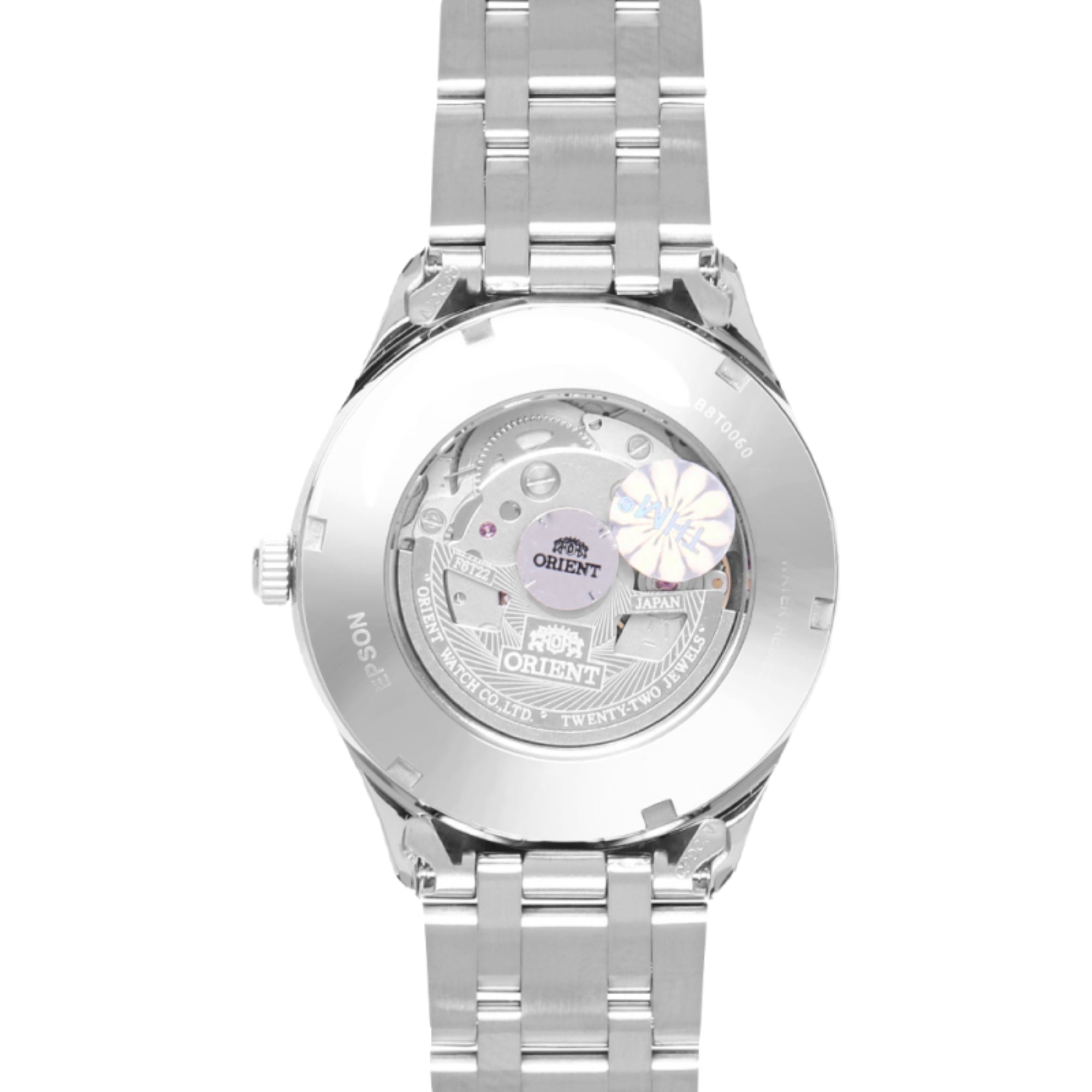 Orient Golden Eye II Contemporary Open Heart White Dial Steel Strap Men's Watch TAG03001W0