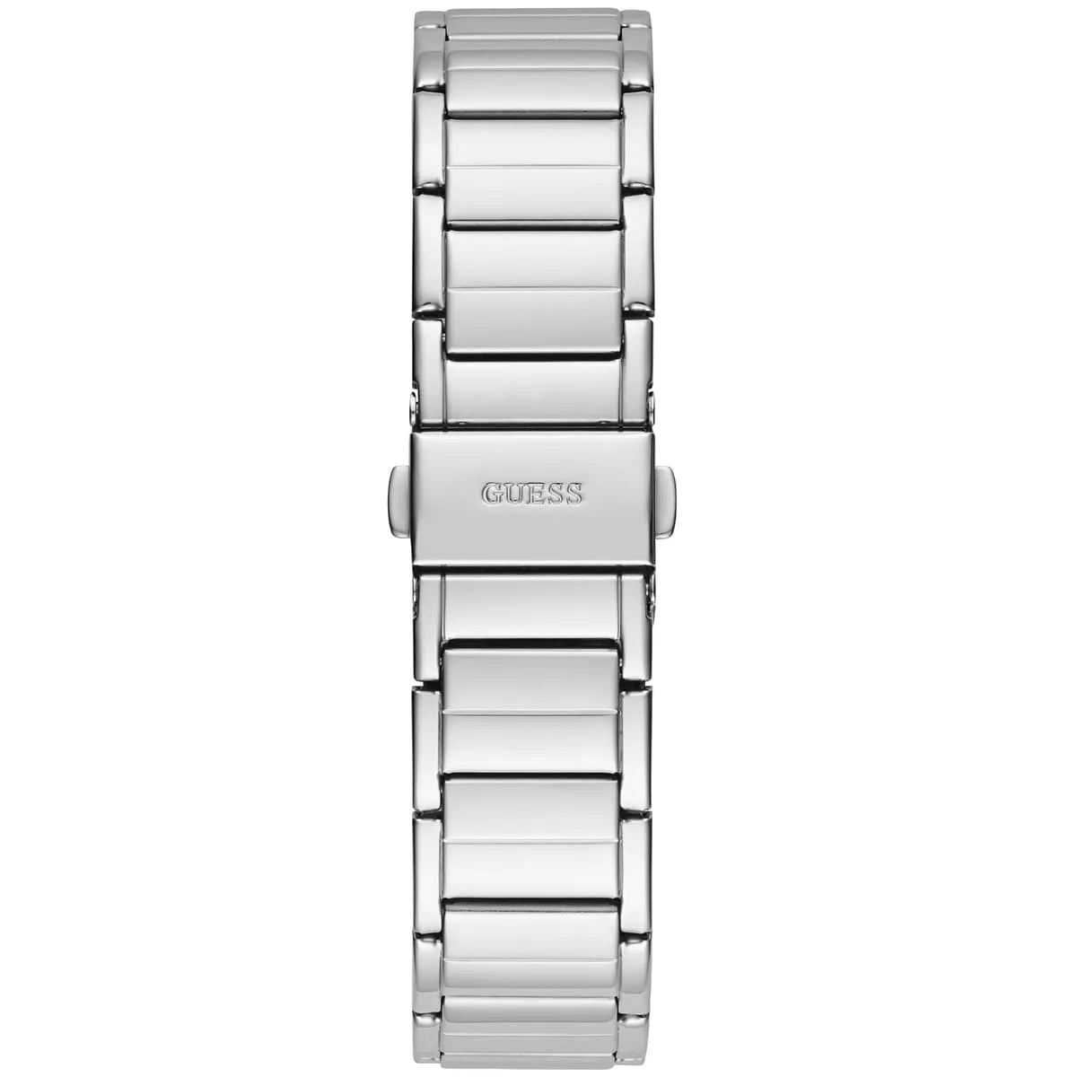 GUESS Fusion Stone Set Silver Dial Steel Strap Women's Watch GW0552L1