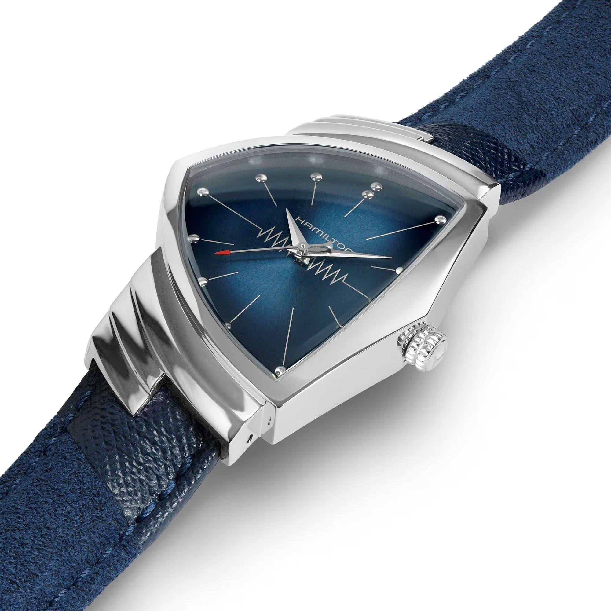 Hamilton Ventura Quartz Blue Dial Textile Strap Unisex Watch H24411942