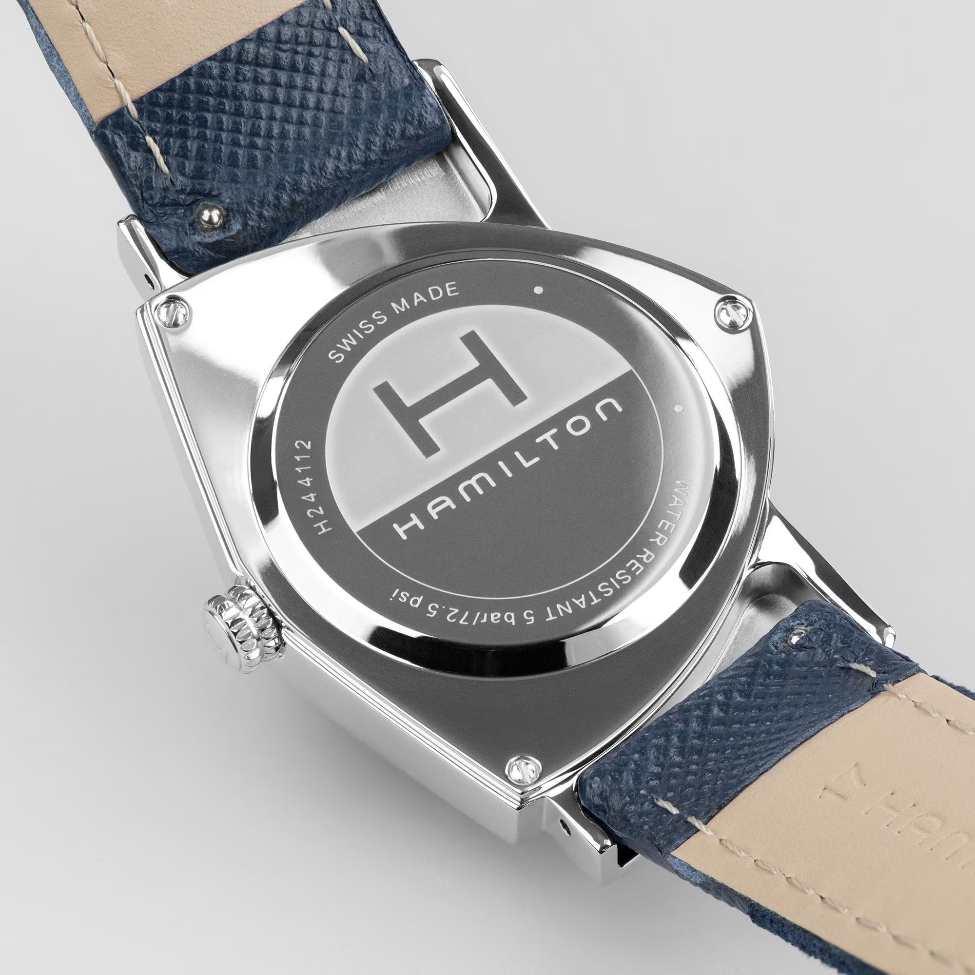 Hamilton Ventura Quartz Blue Dial Textile Strap Unisex Watch H24411942