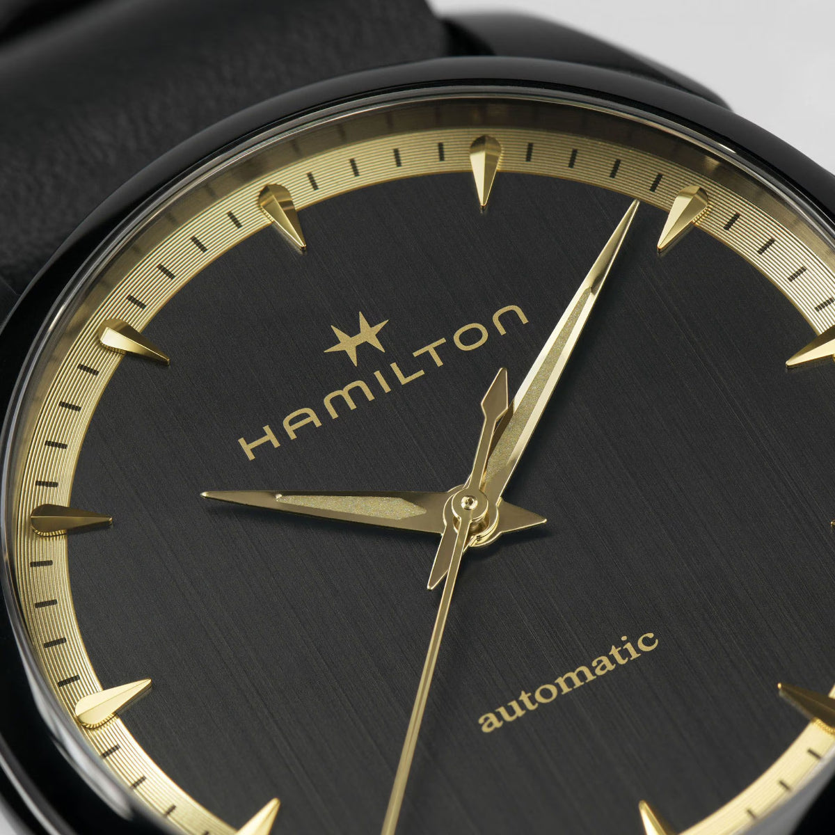 Hamilton Jazzmaster Special Edition Auto Black Dial Leather Strap Ladies Watch H32255730