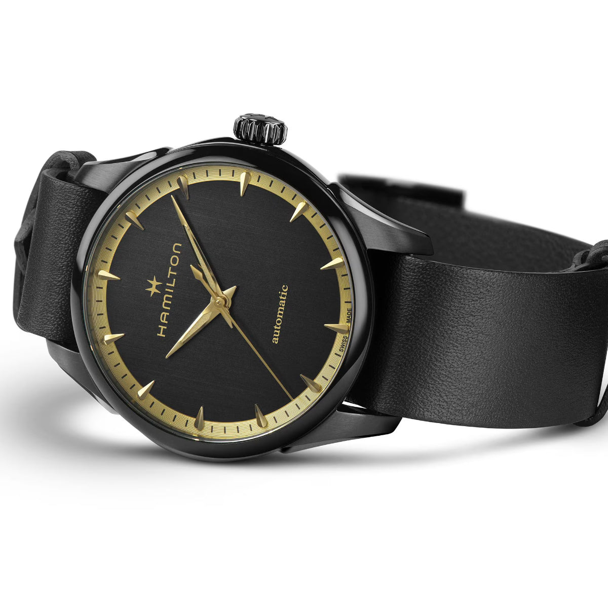 Hamilton Jazzmaster Special Edition Auto Black Dial Leather Strap Ladies Watch H32255730