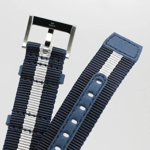 Hamilton Khaki Field Blue and White Nato Textile Strap H600.682.101