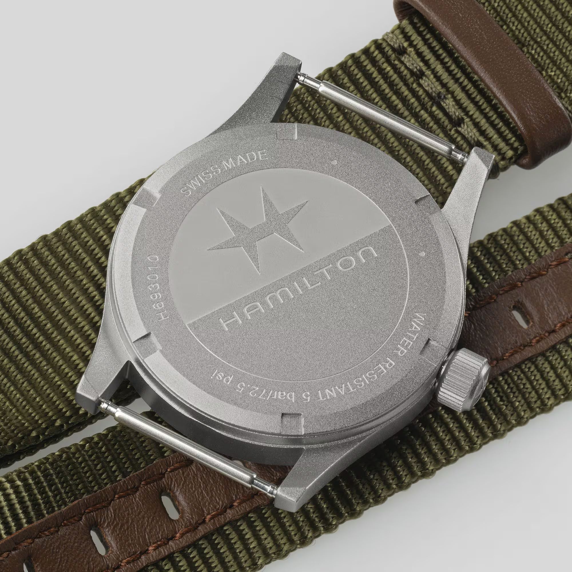Hamilton Khaki Field Quartz White Dial NATO Strap Unisex Watch H69301910