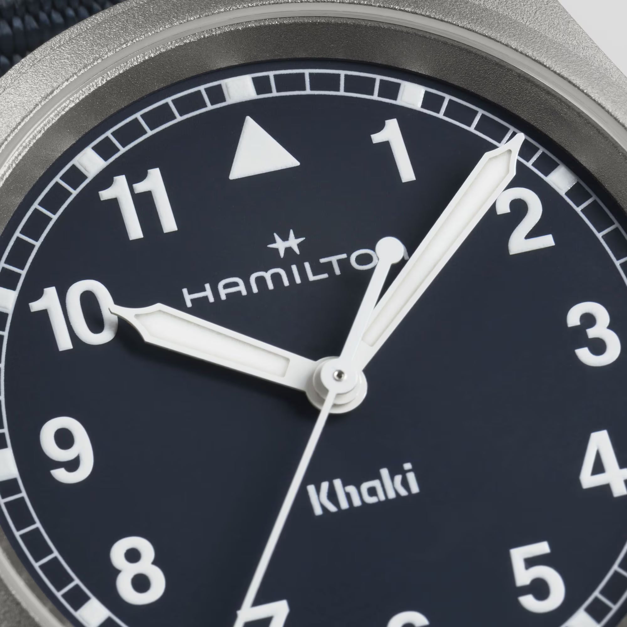 Hamilton Khaki Field Quartz Blue Dial NATO Strap Unisex Watch H69301940