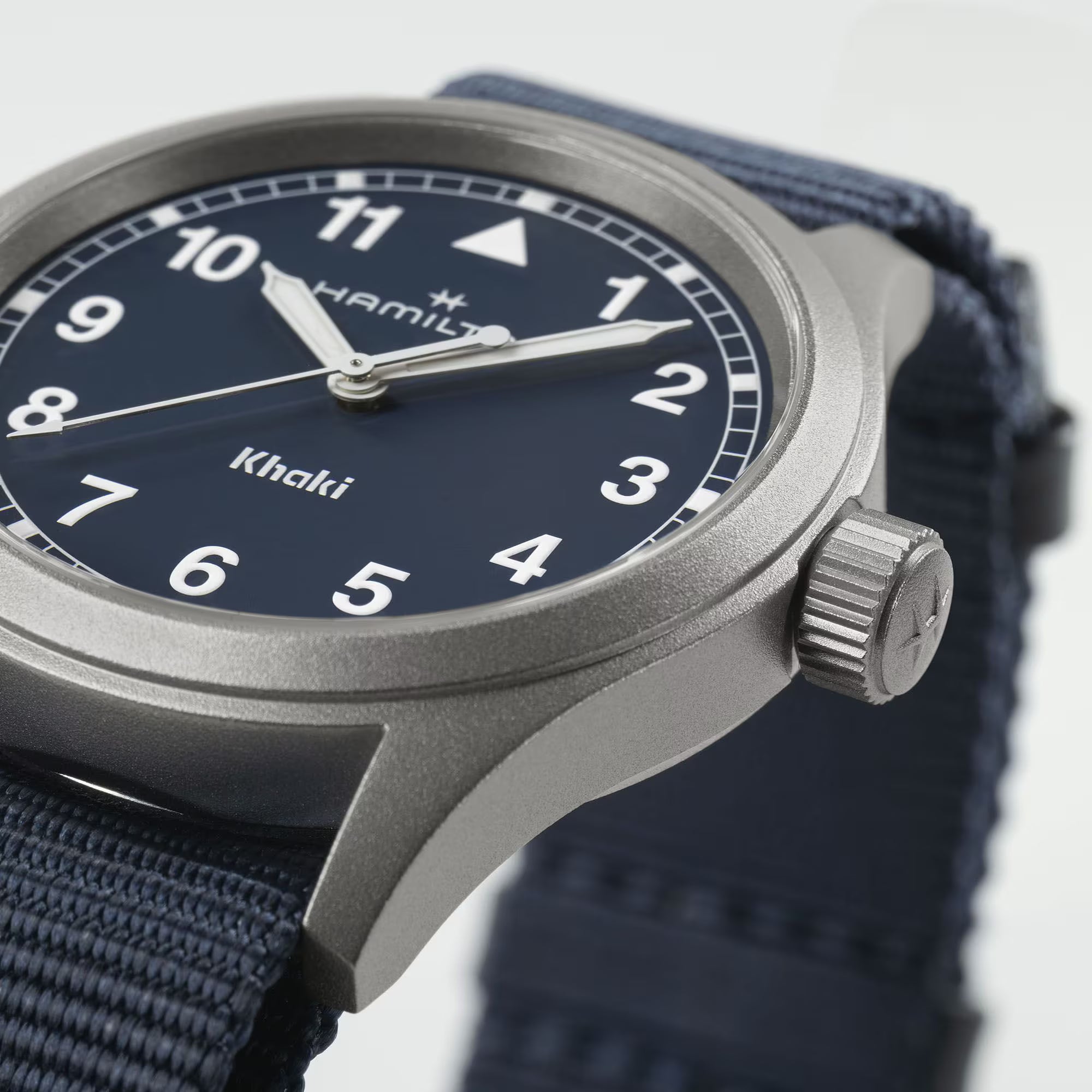 Hamilton Khaki Field Quartz Blue Dial Blue Textile Strap Men’s Watch H69401940