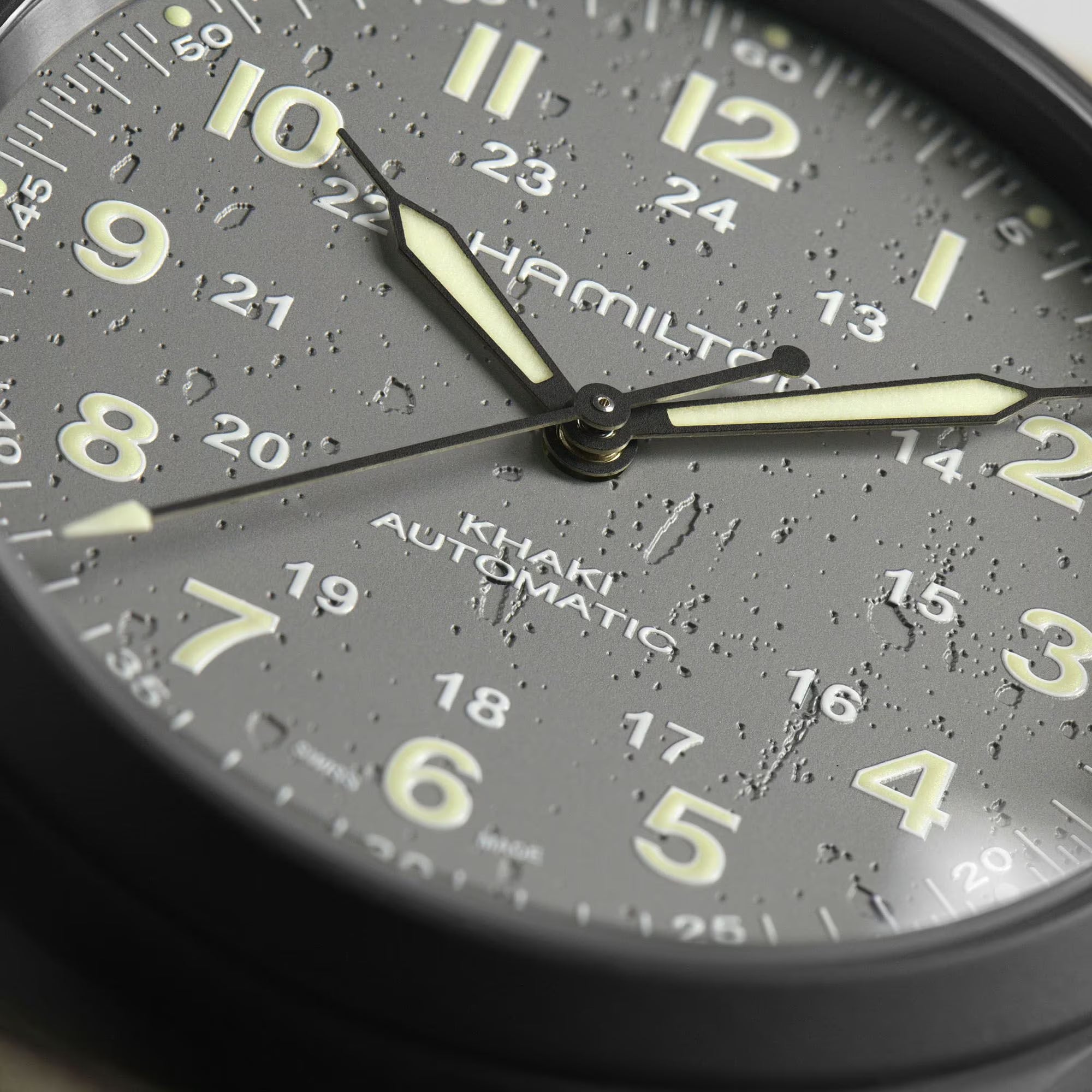 Hamilton Khaki Field Titanium Automatic Grey Dial Brown Leather Strap Men's Watch H70215880