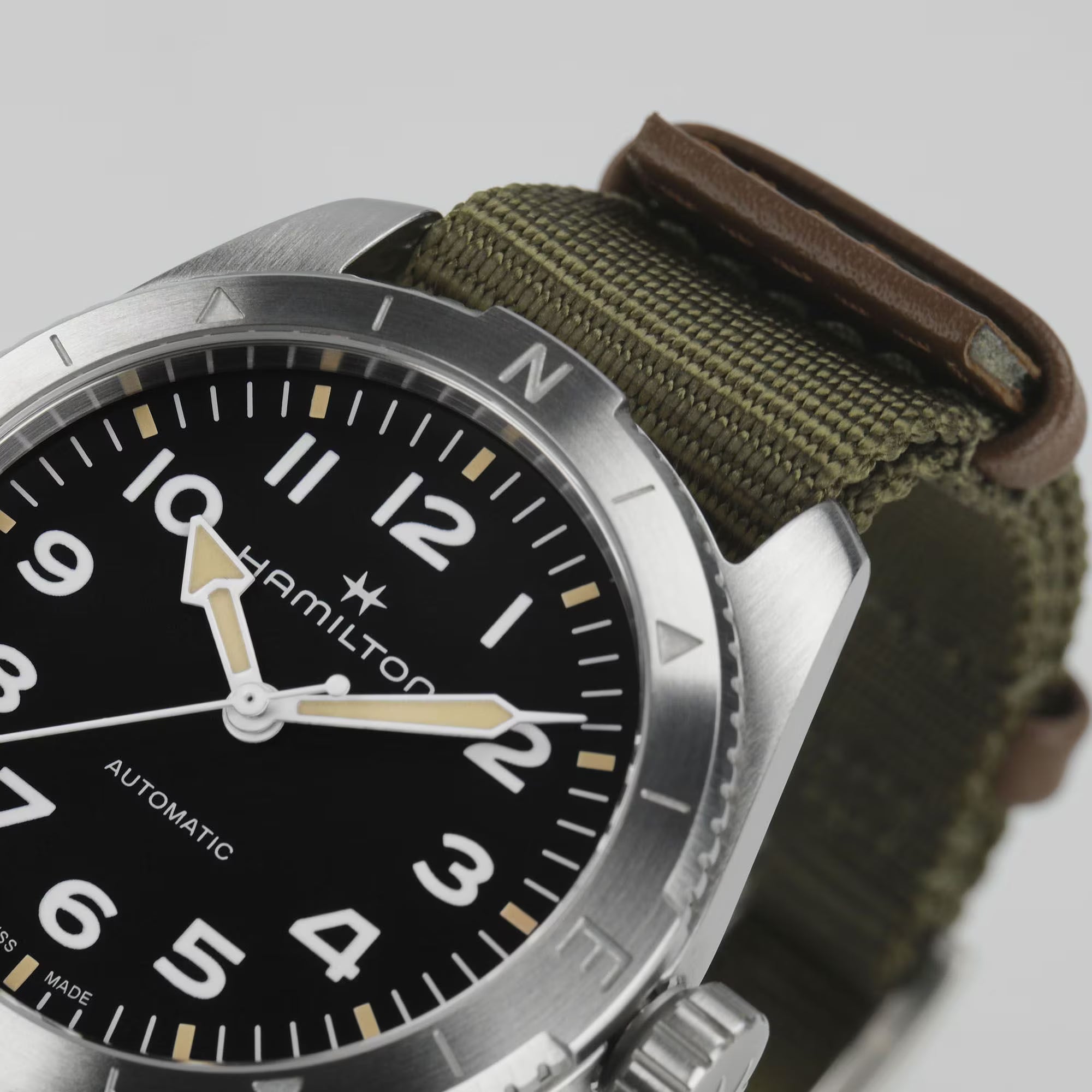 Hamilton Khaki Field Expedition Automatic Black Dial Green NATO Strap Unisex Watch H70225931