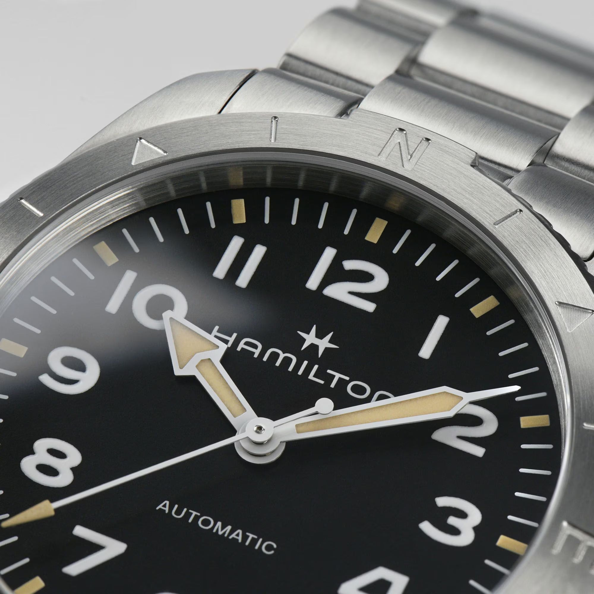 Hamilton Khaki Field Expedition Auto Black Dial Stainless Steel Bracelet Men's Watch H70315130