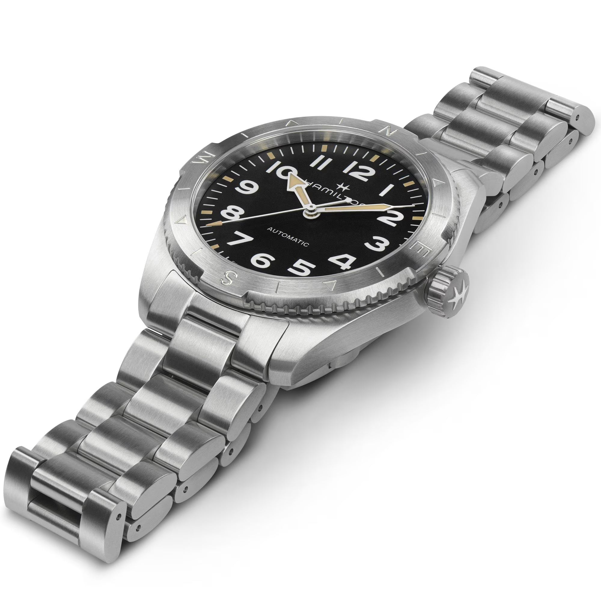 Hamilton Khaki Field Expedition Auto Black Dial Stainless Steel Bracelet Men's Watch H70315130