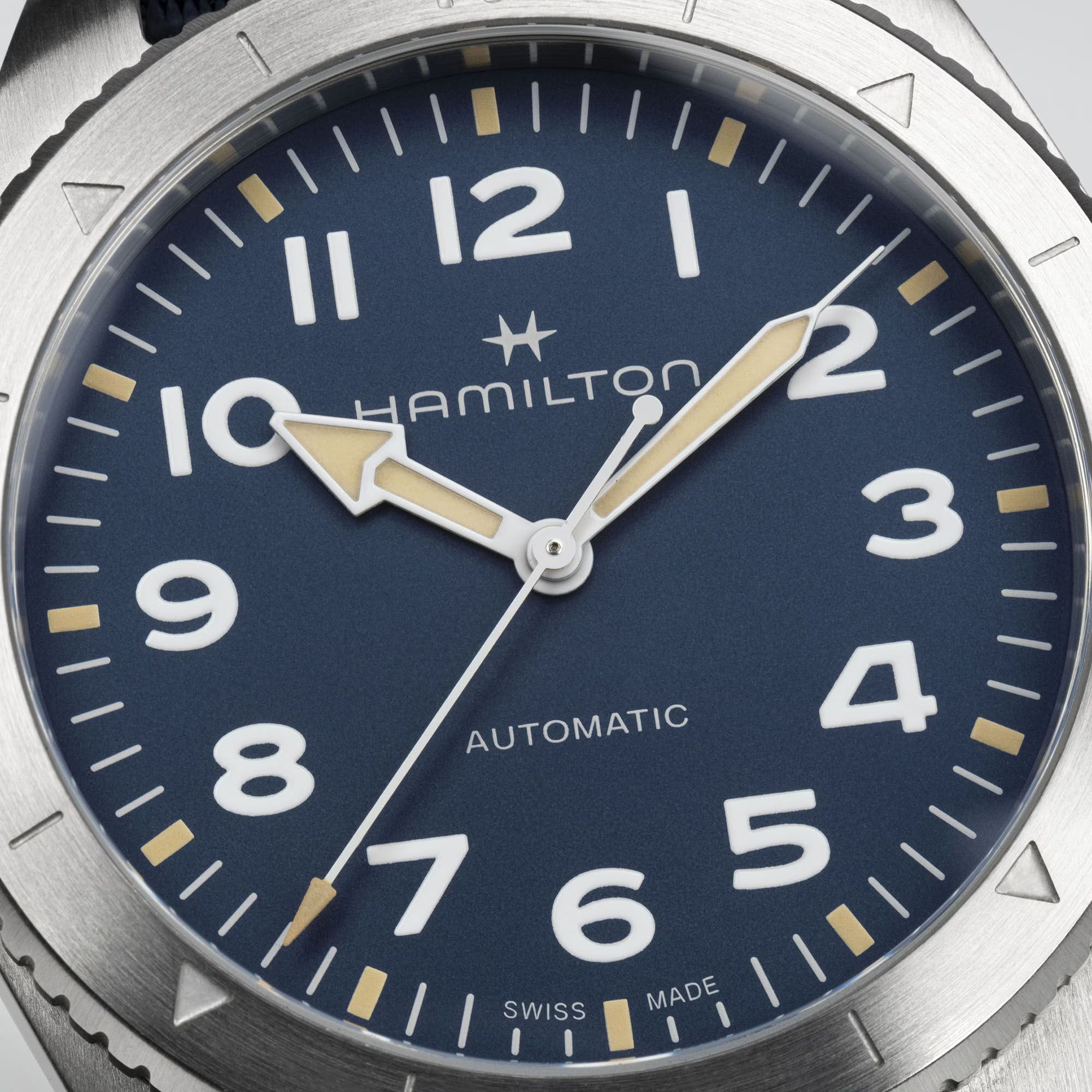 Hamilton Khaki Field Expedition Automatic Blue Dial Textile Strap Men's Watch H70315940