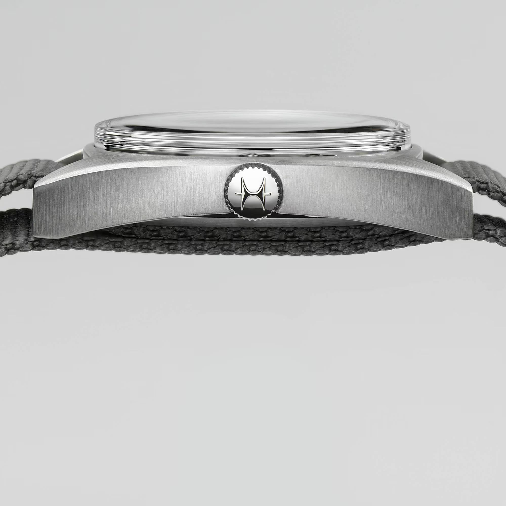 Hamilton Khaki Aviation Pilot Pioneer Mechanical Black Dial Grey NATO Strap Men's Watch H76419931