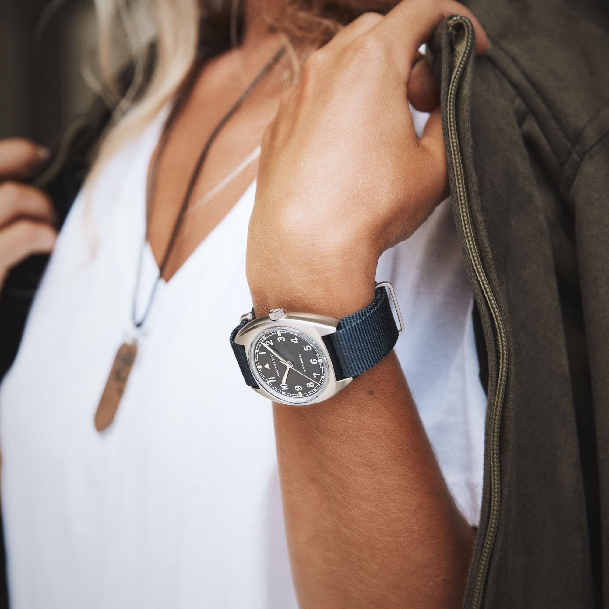 Hamilton Khaki Pilot Pioneer Blue Dial Unisex Watch H76419941