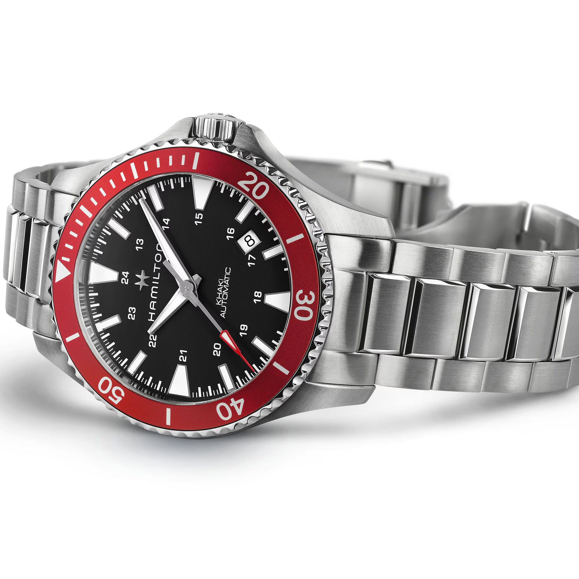 Hamilton Khaki Navy Scuba Auto Black Dial Men's Watch H82405130