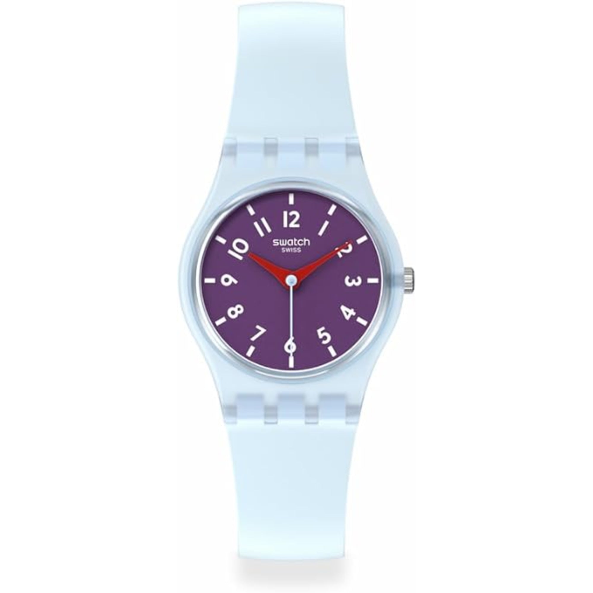 Swatch Powder Plum Unisex Purple Dial Watch LL126