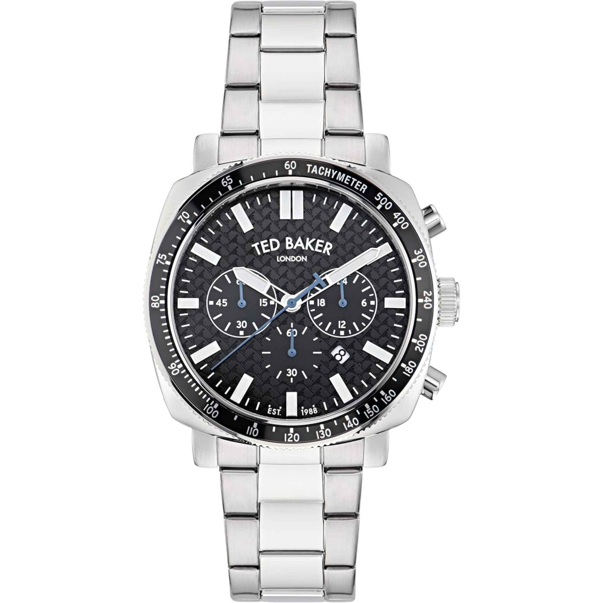 Ted Baker Caine Urban Stainless Steel Black Dial Men's Watch BKPCNS405