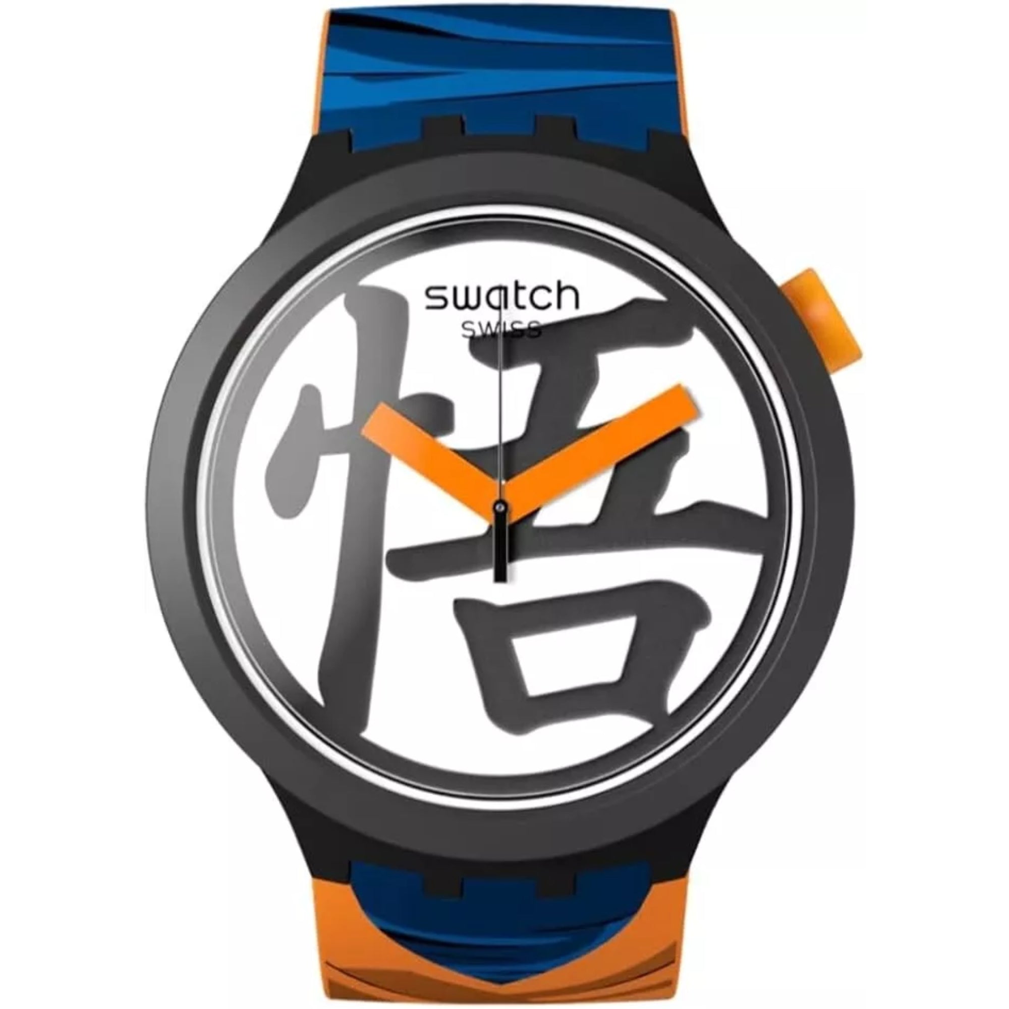 Swatch ドラゴンボールZ 孫悟空モデル SB01Z101 Swatch Dragon Ball X Goku White Dial Unisex Watch SB01Z101