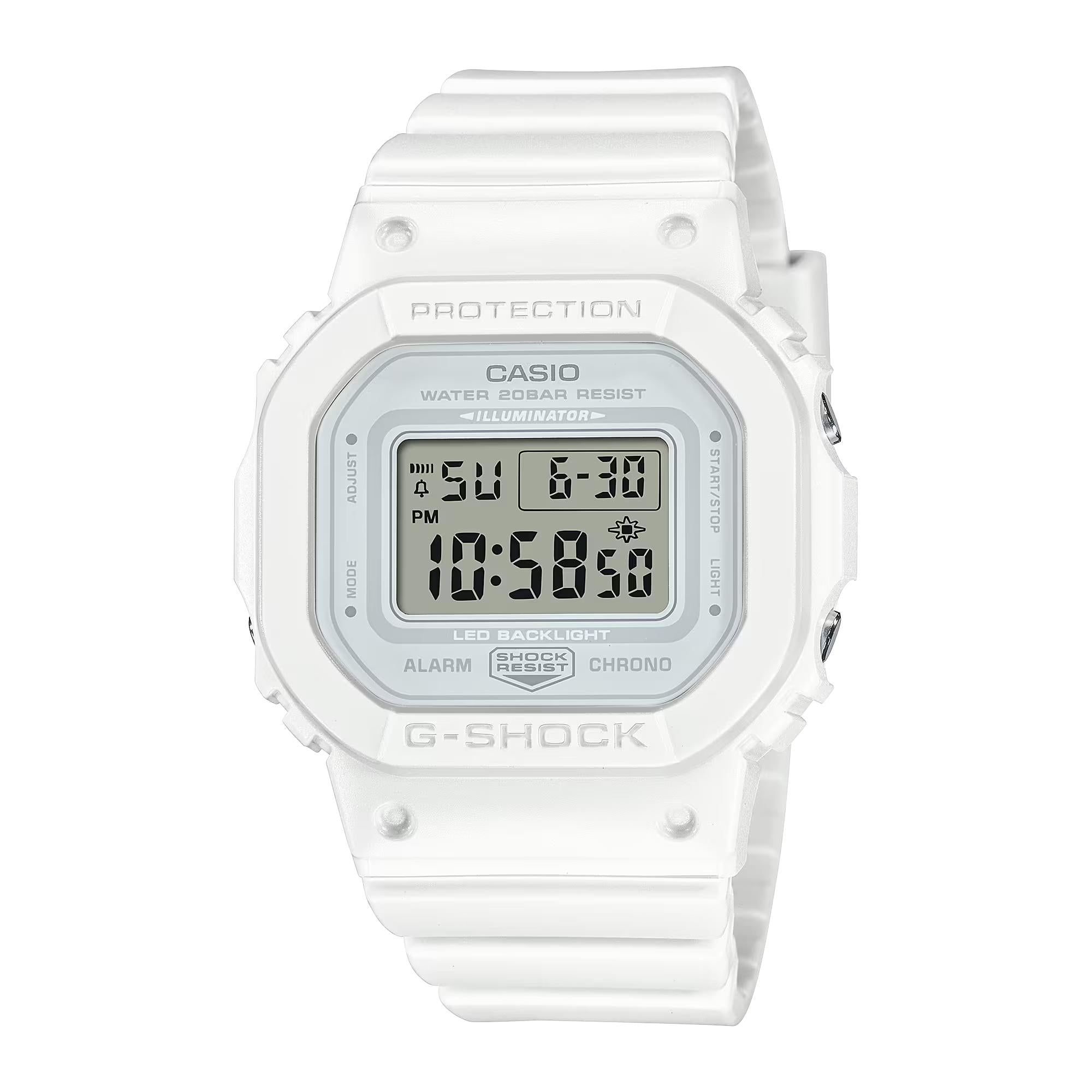 Casio G-Shock Quartz White Dial White Resin Strap GMD-S5600BA-7ER