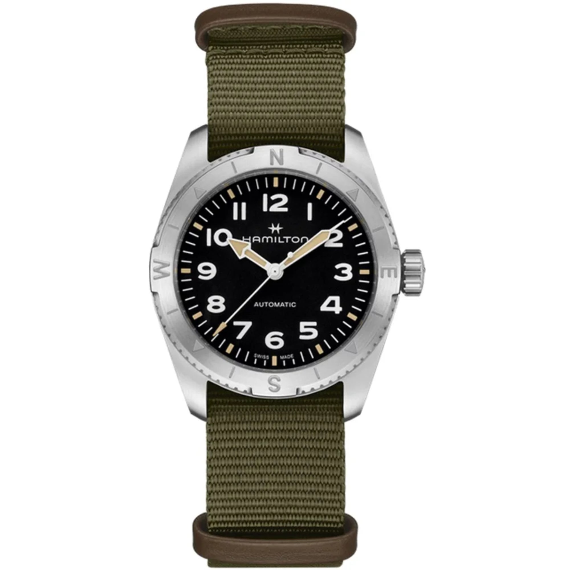 Hamilton Khaki Field Expedition Automatic Black Dial Green NATO Strap Unisex Watch H70225931