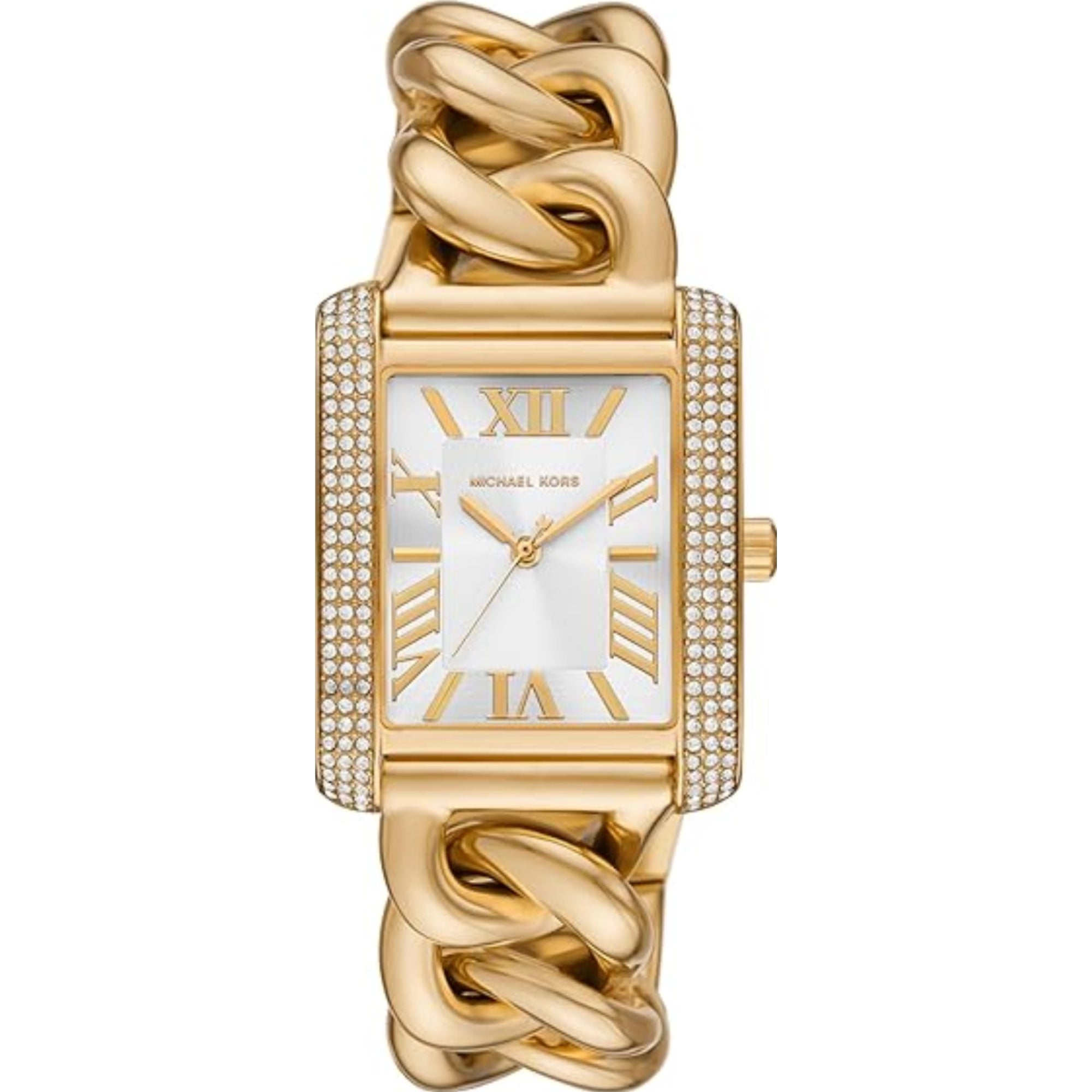 Michael Kors Emery Gold-Tone Stainless Steel Silver Dial Women's Watch MK7300