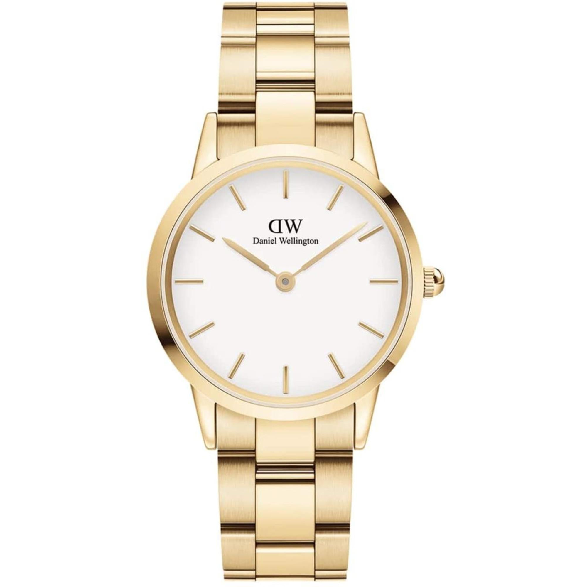 Daniel Wellington Iconic Link White Dial Stainless Steel Strap Women’s Watch DW00100565