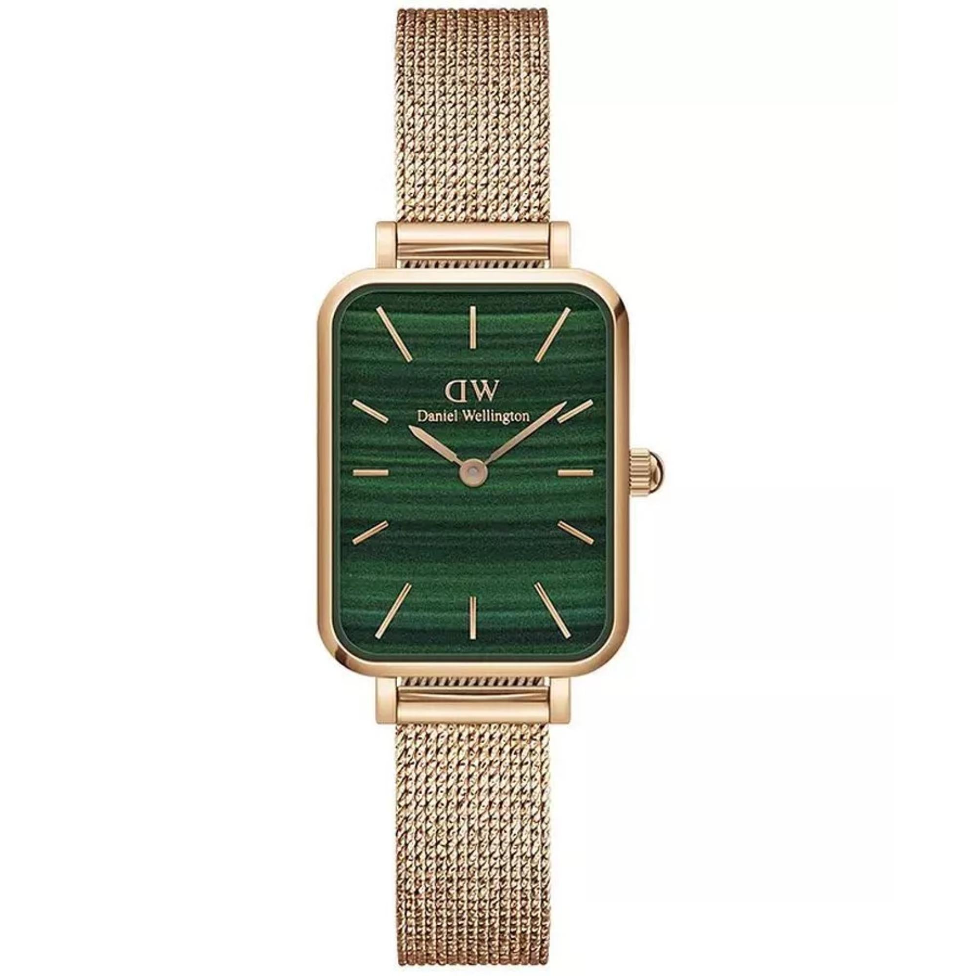 Daniel Wellington Quadro Pressed Melrose Green Dial Women’s Watch DW00100437