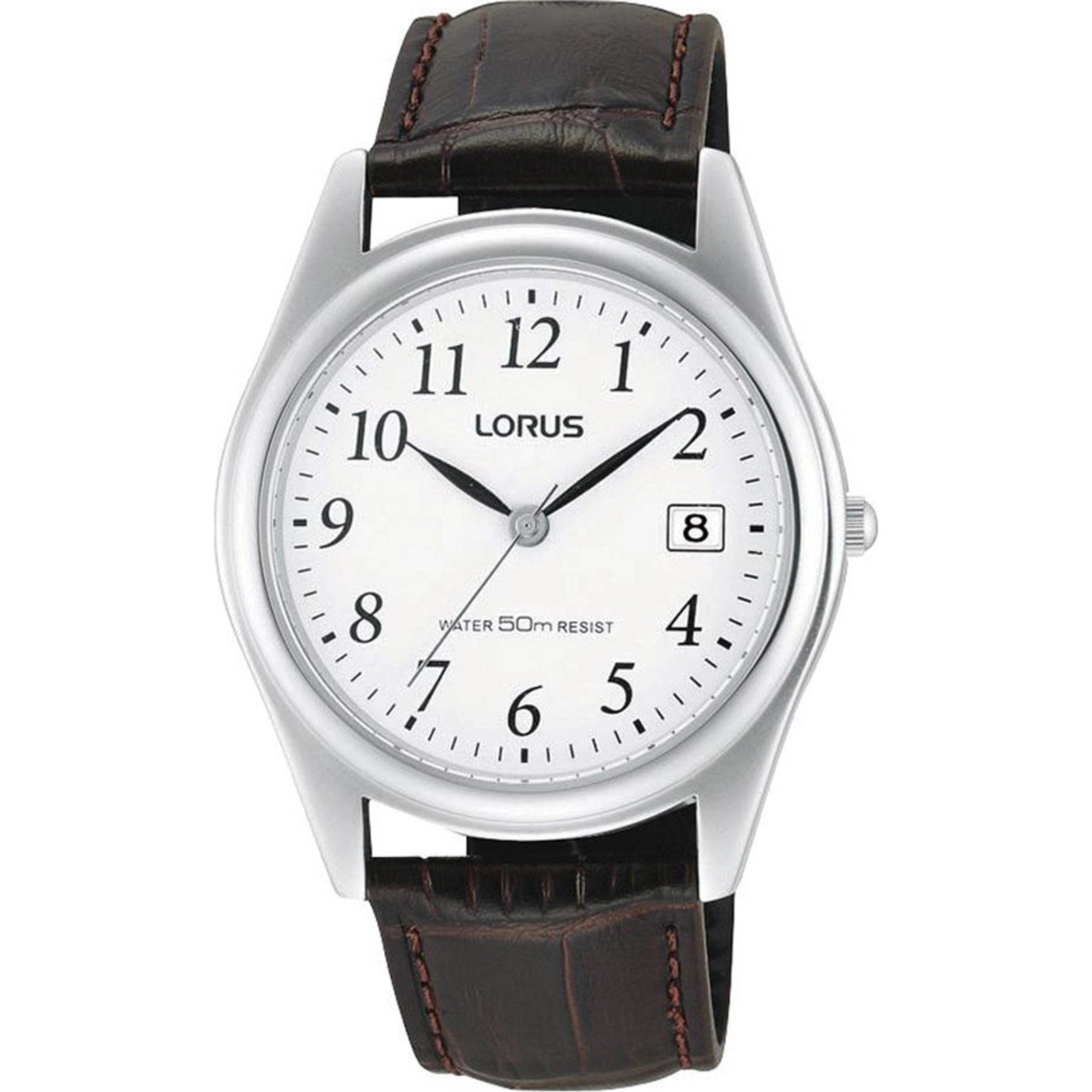 Lorus Classic Analog Quartz Watch White Dial Men's Watch RS965BX9