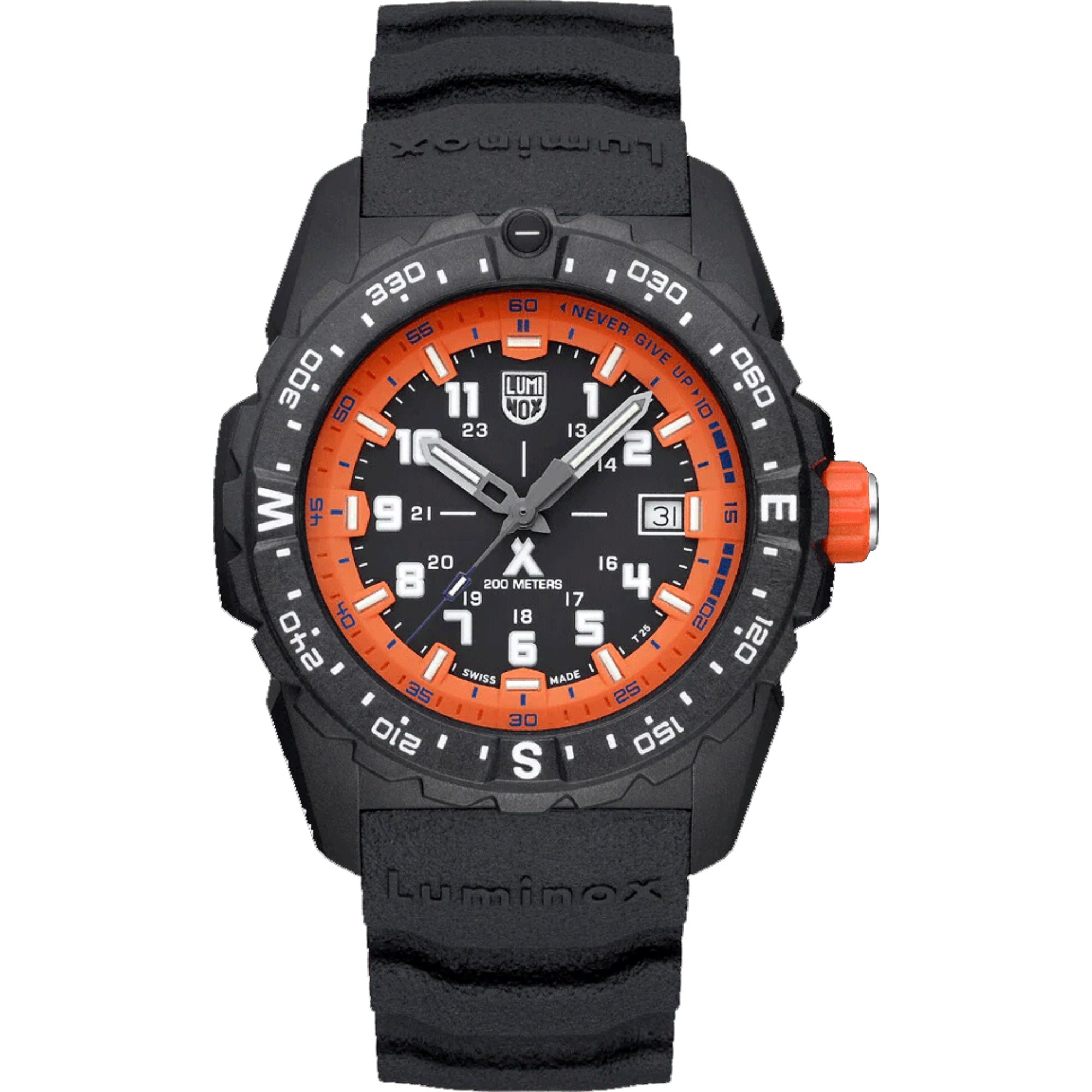 Luminox Bear Grylls Survival Quartz Black Dial Black Silicone Strap Men's Watch XB.3739