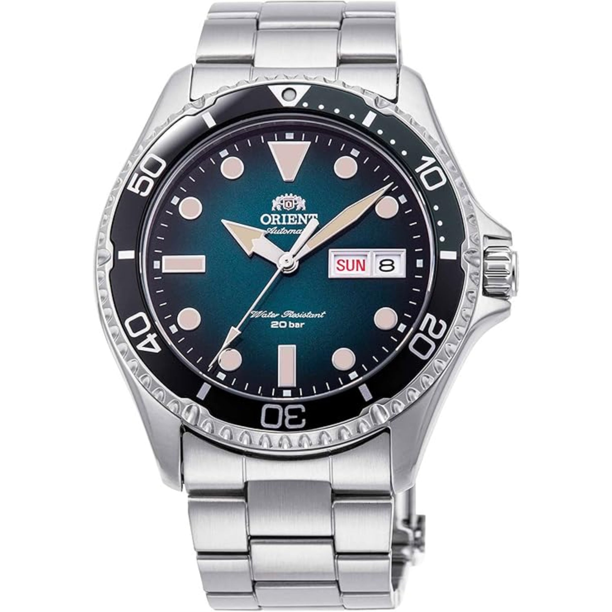 Orient Mako Kamasu Automatic Blue Dial Stainless Steel Bracelet Men’s Watch RA-AA0811E19B