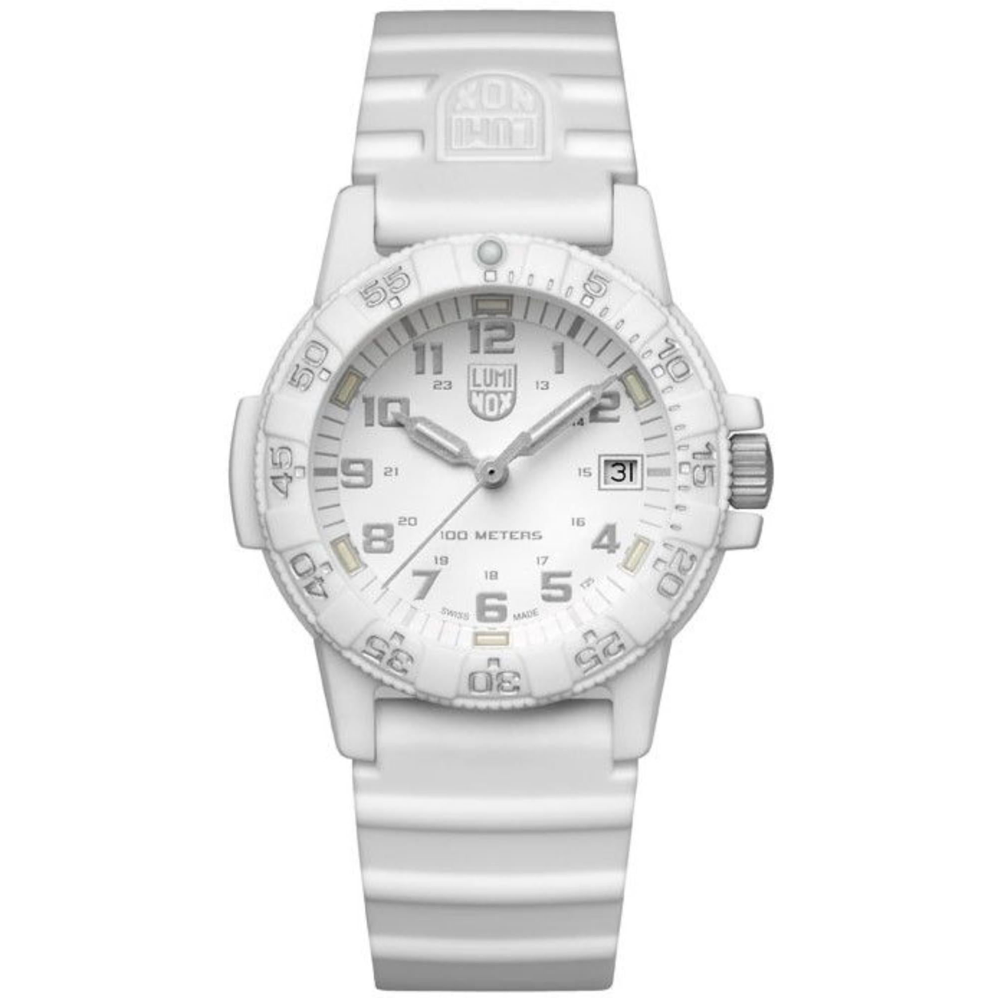 Luminox Leatherback Sea Turtle 0300 Series White Dial White Strap Men’s Watch XS.0307.WO