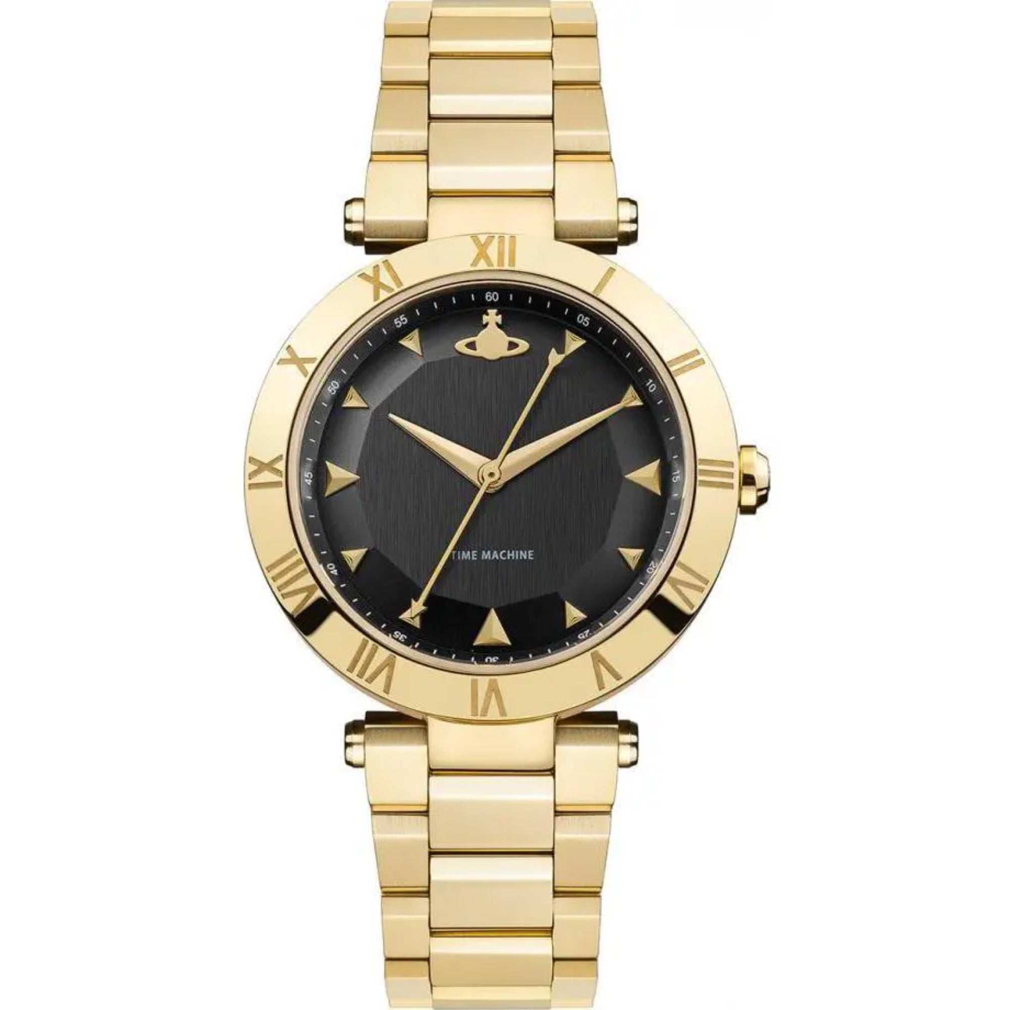 Vivienne Westwood Montagu Black Dial Gold Ladies' Watch VV206BKGD