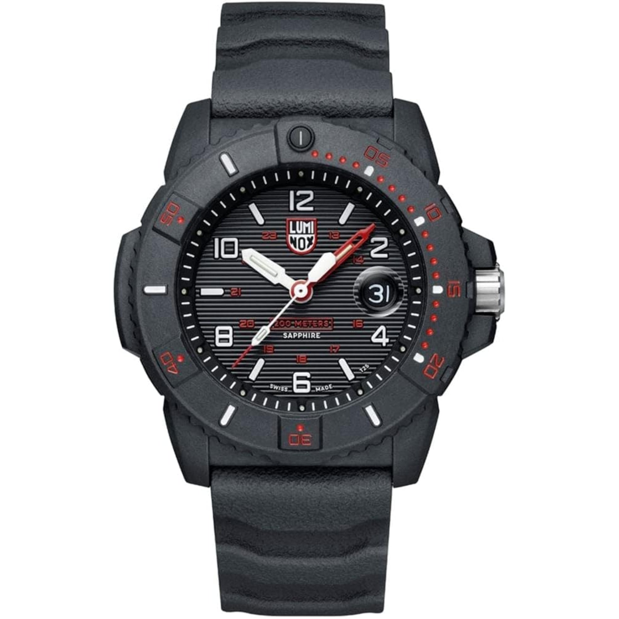 Luminox Navy SEAL 3600 Series Quartz Black Dial Rubber Strap Men's Watch XS.3615