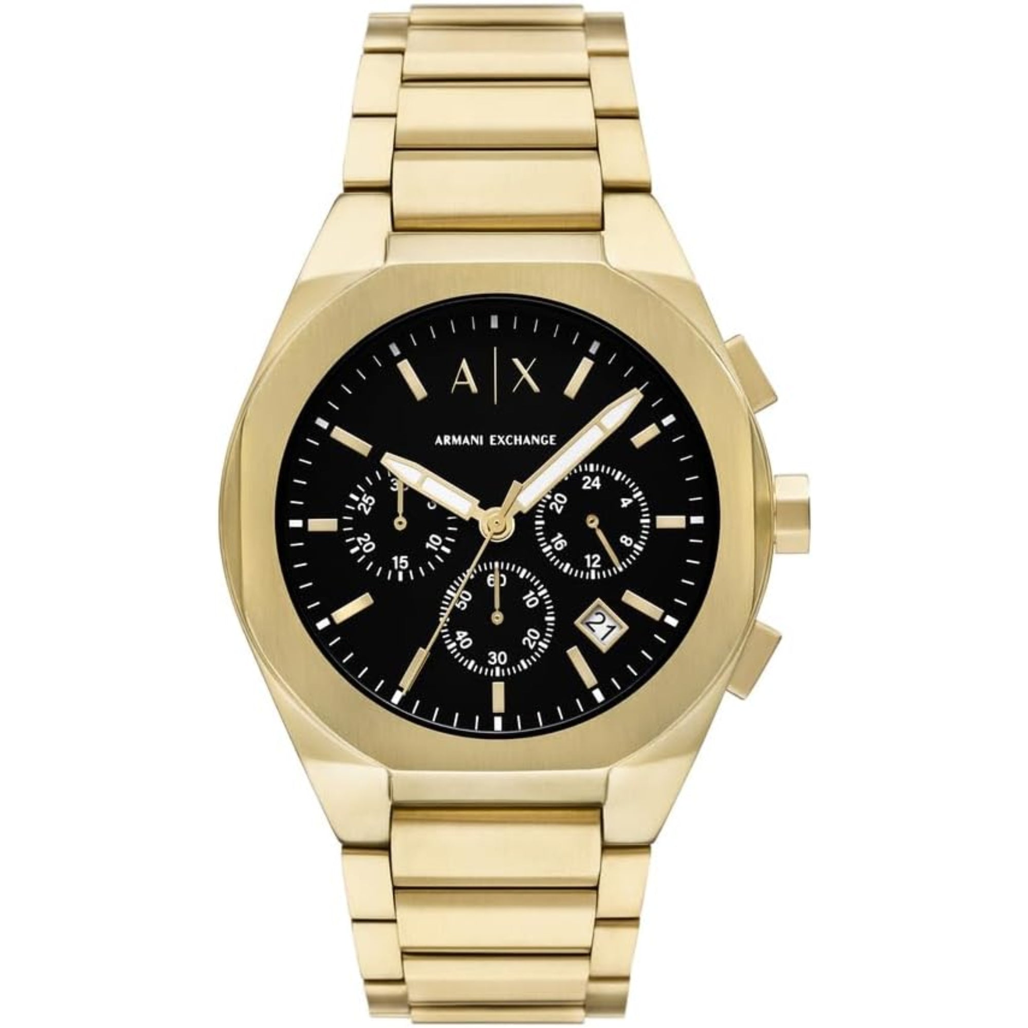Armani Exchange Chronograph Black Dial Stainless Steel Men’s Watch AX4180