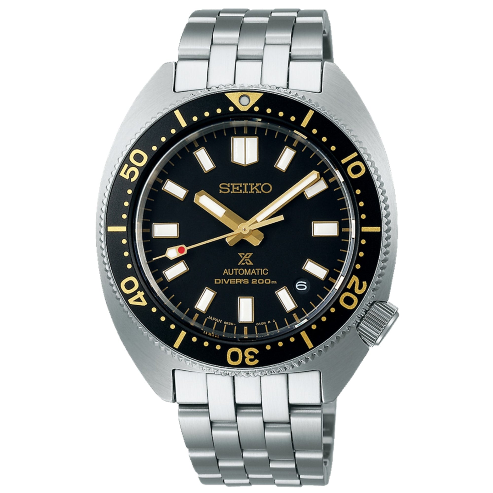 Seiko Prospex Heritage Turtle 1968 Recreation Automatic Black Dial Stainless Steel Bracelet SPB315J1