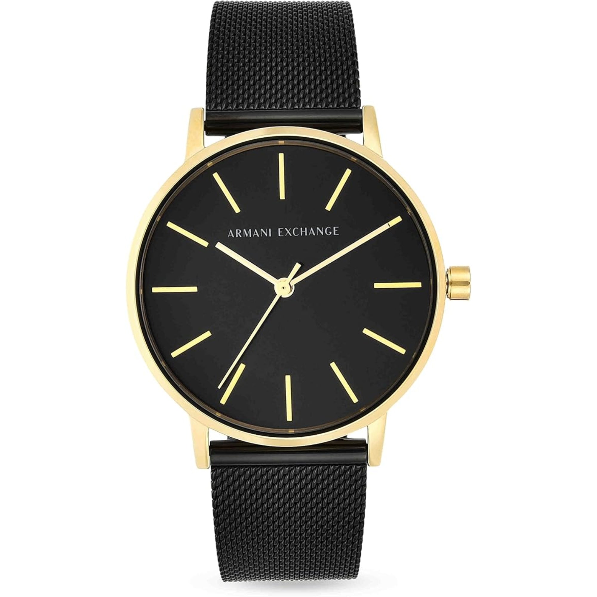 Armani Exchange Quartz Black Dial Steel Strap Women's Watch AX5548