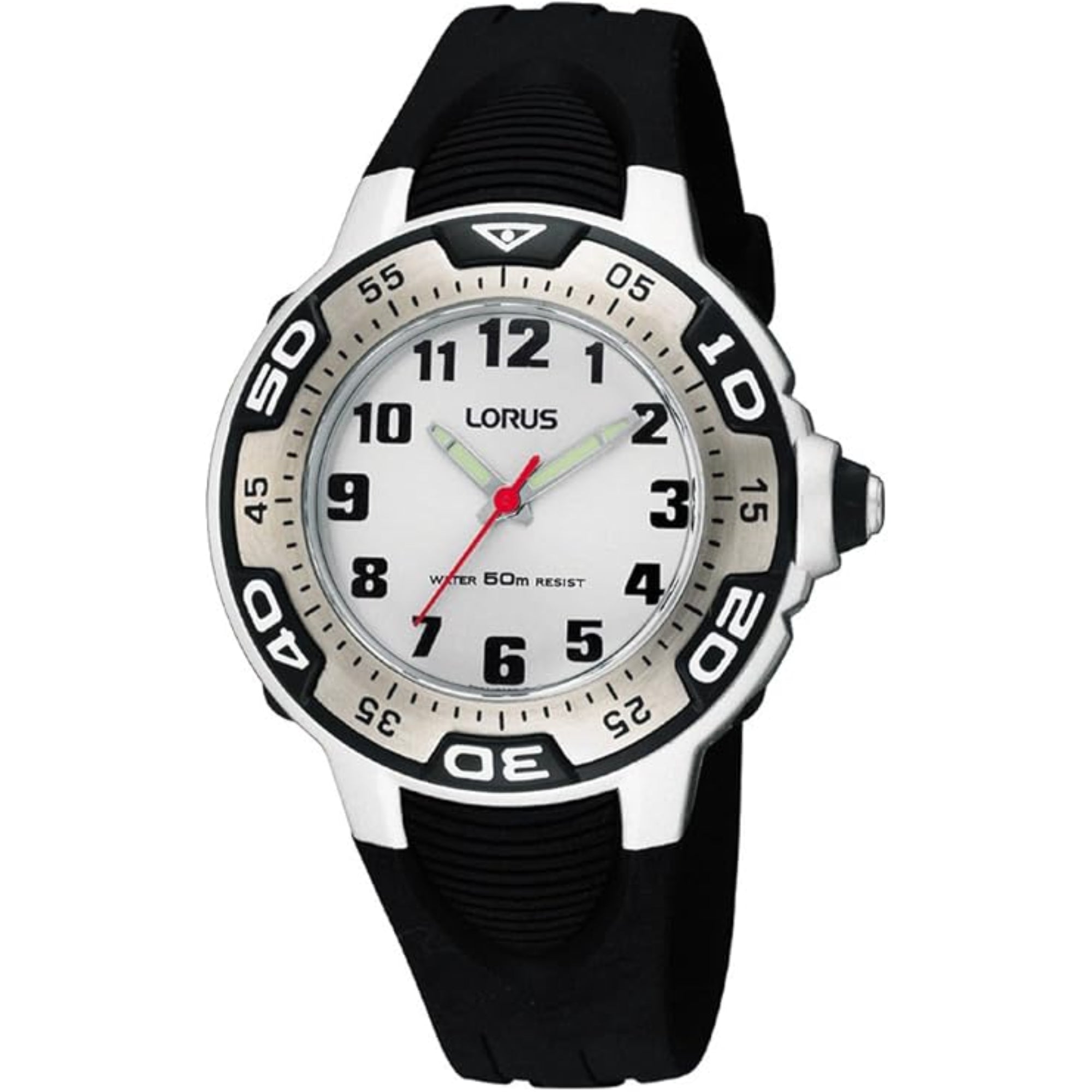 Lorus Black Rubber Strap Men's Watch RG237GX9