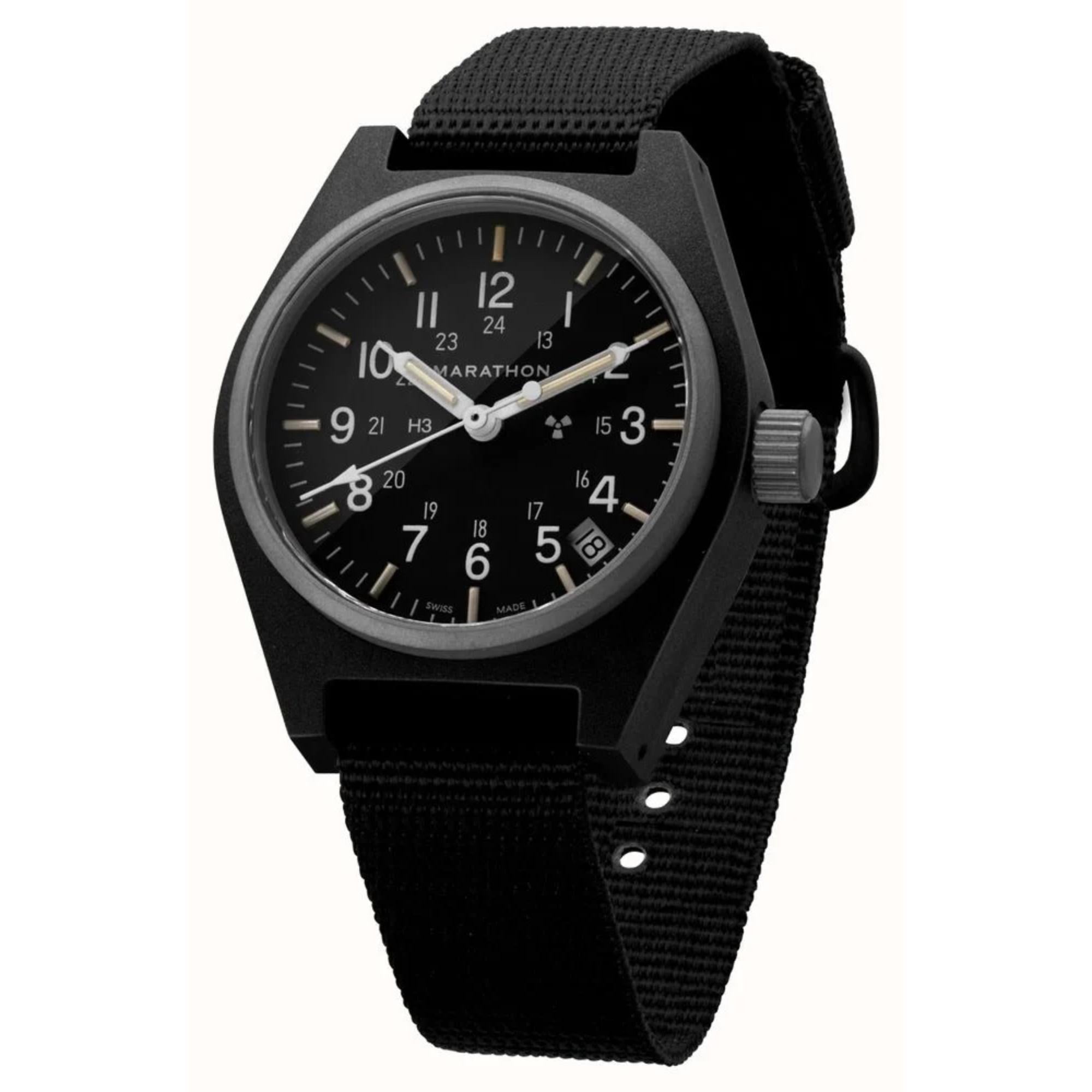Marathon Black General Purpose Quartz with Date (GPQ-D) Black Dial Men's Watch WW194015BK-0101