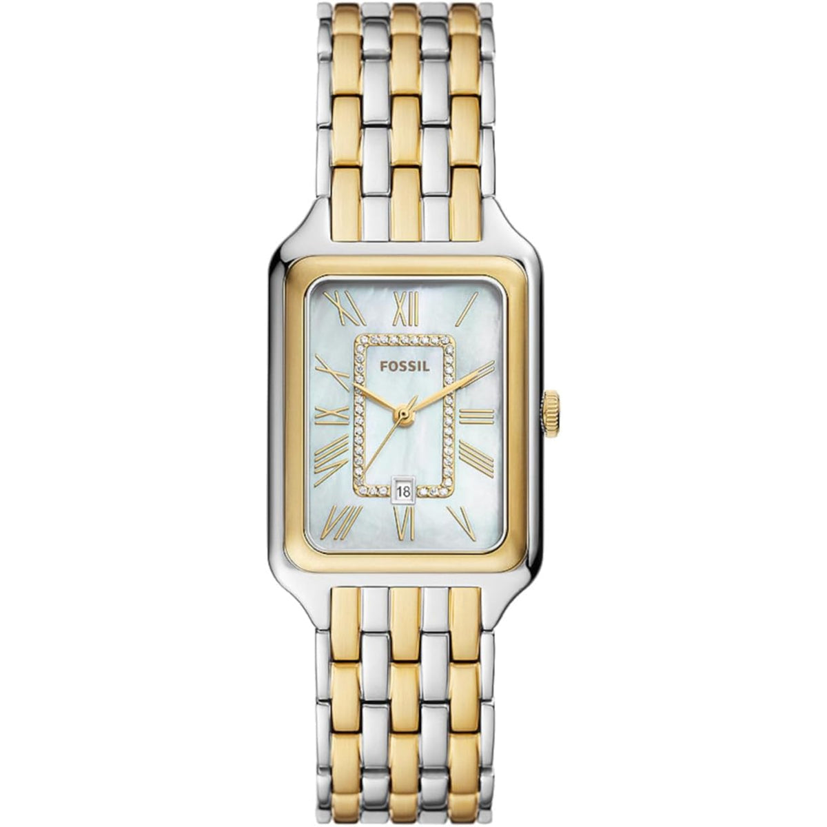 NWT Fossil Raquel Quartz White Mother of Pearl Dial Ladies Watch Fossil Raquel White Mother of Pearl Dial Women main image 2