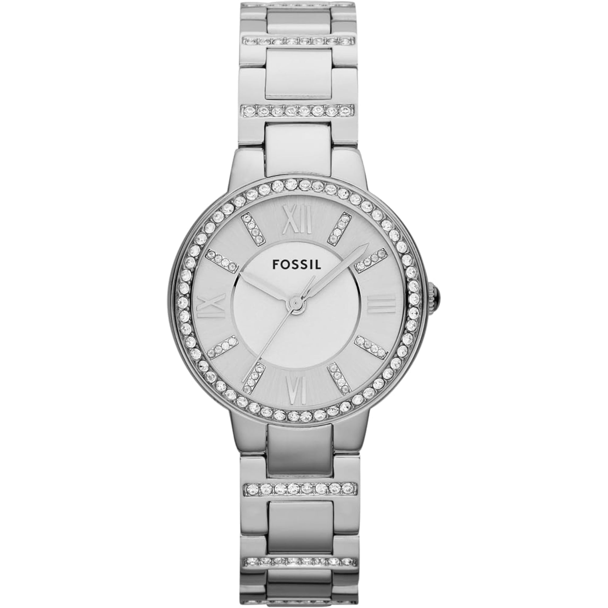 Fossil Virginia Stainless Steel Strap Silver Dial Women’s Watch ES3282