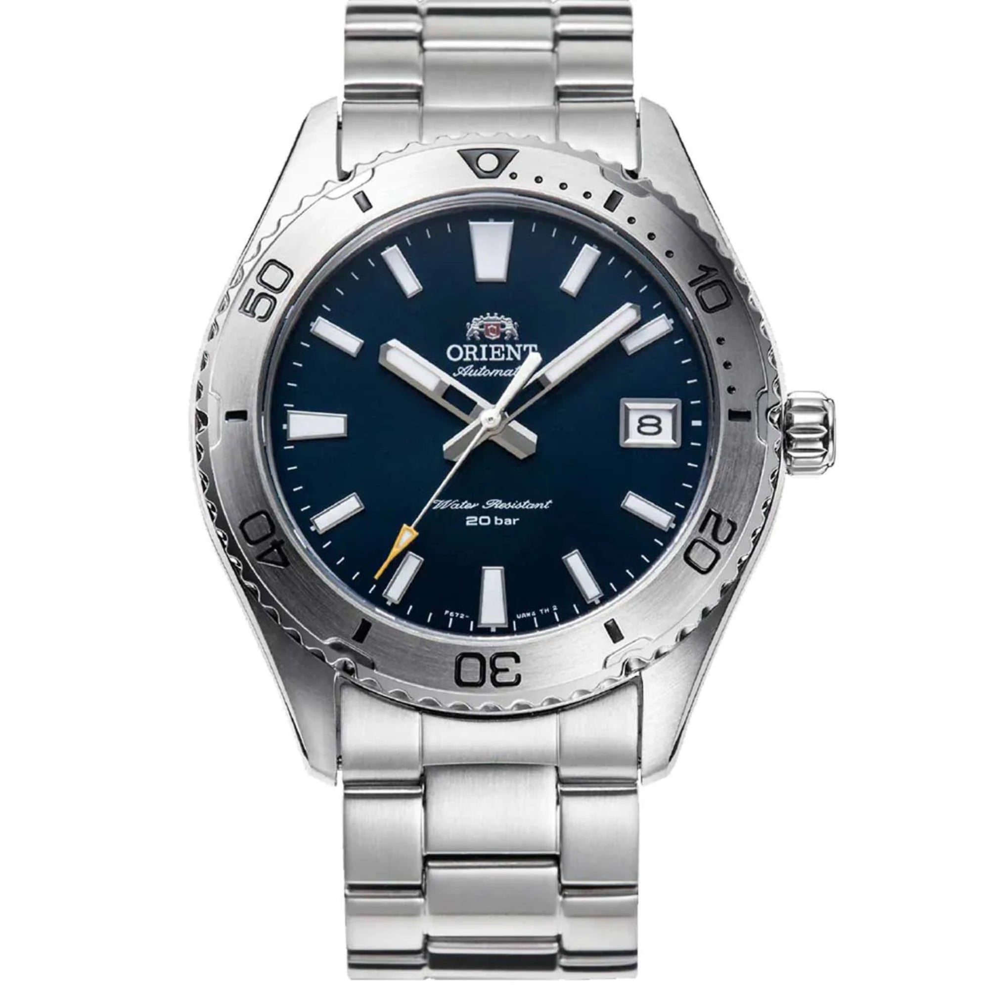 Orient Mako Automatic Blue Dial Steel Strap Men’s Watch Ex-Display RA-AC0Q02L10B-EX