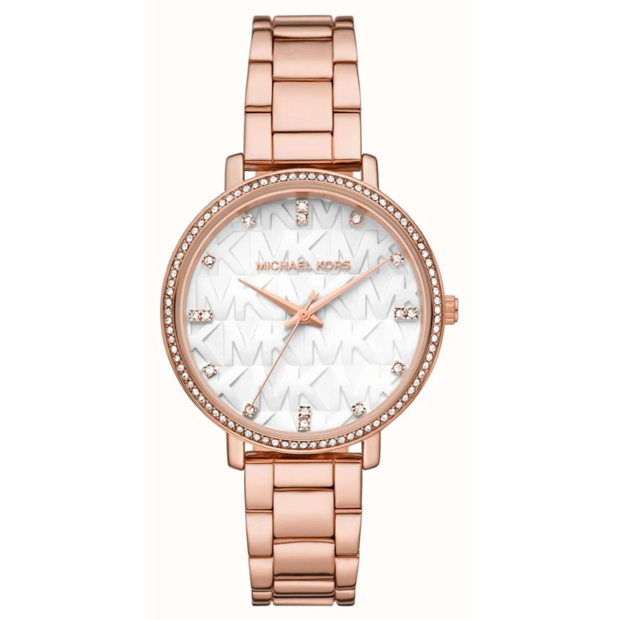 Michael Kors Pyper Rose Gold-Tone Alloy White Dial Women's Watch MK4594