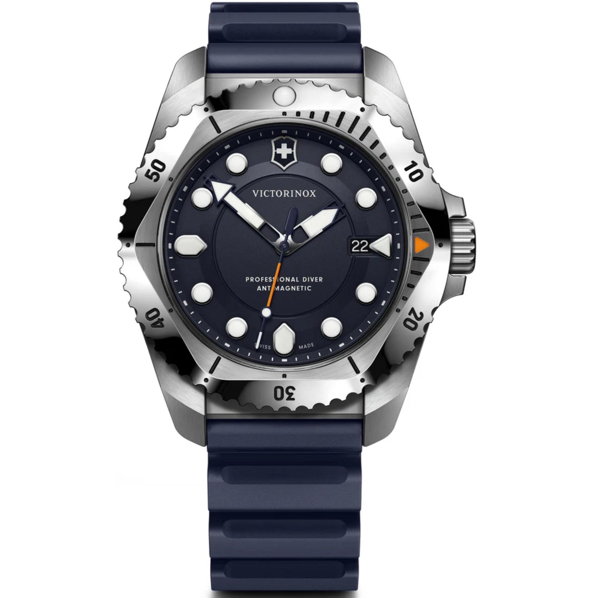 Victorinox Dive Pro Quartz Three-Hand Steel Blue Dial Men's Watch 241991