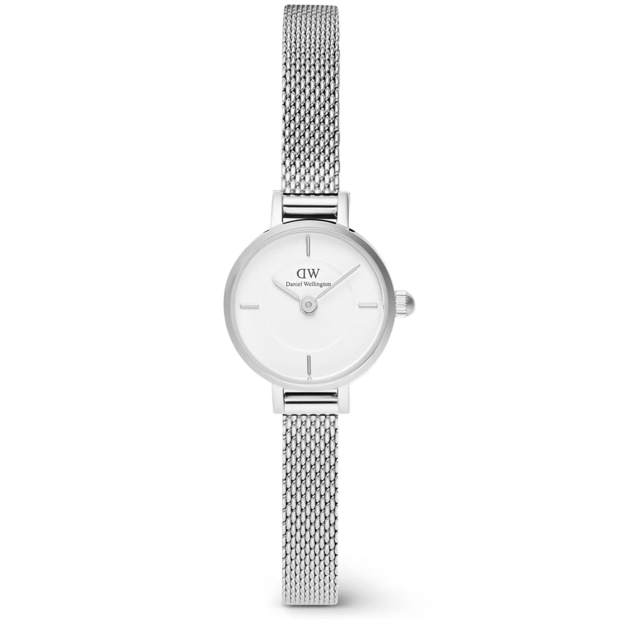 Daniel Wellington Petite Mini Sterling Silver White Dial Women’s Watch DW00100746