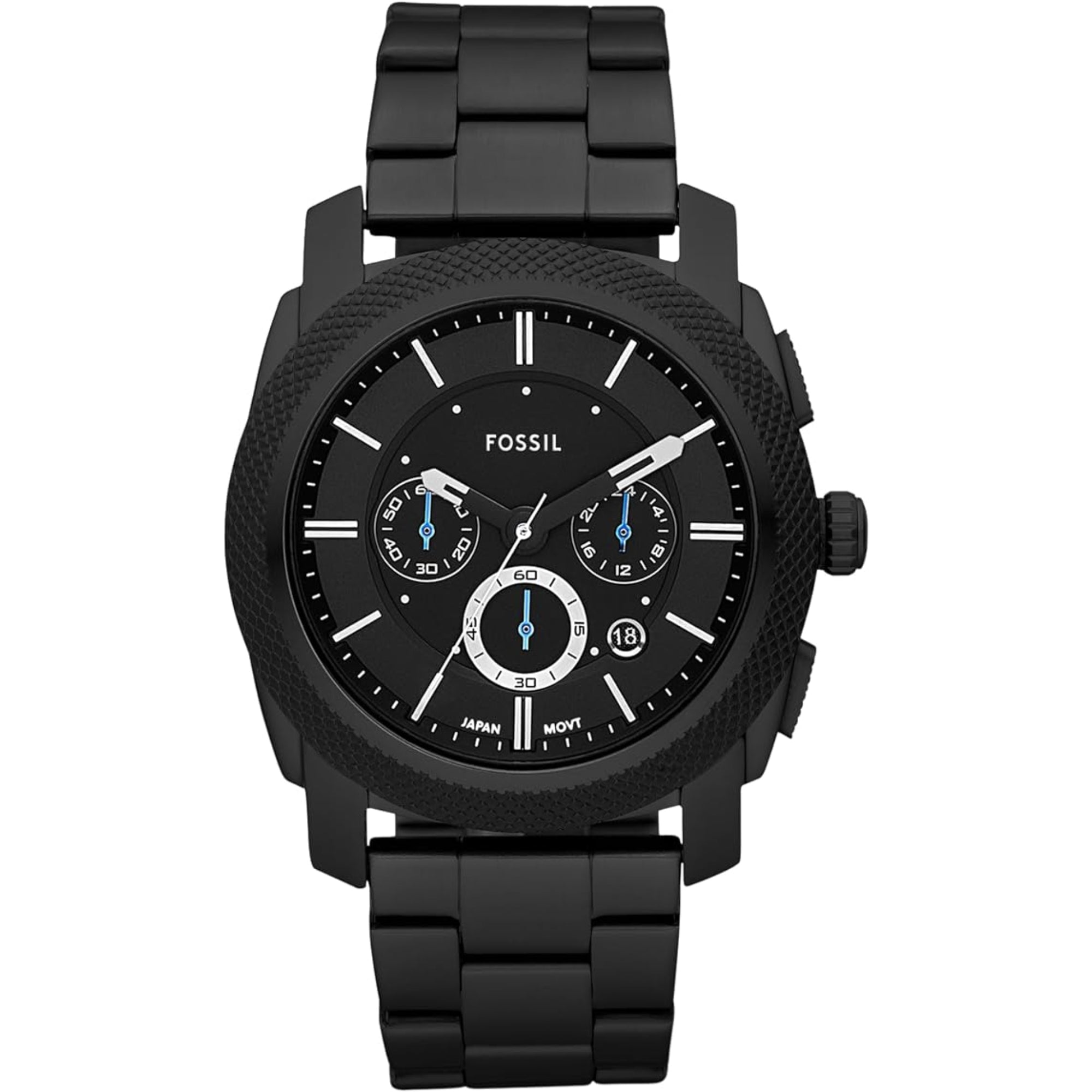 Fossil Machine Chronograph Black Stainless Steel Black Dial Men's Watch FS4552